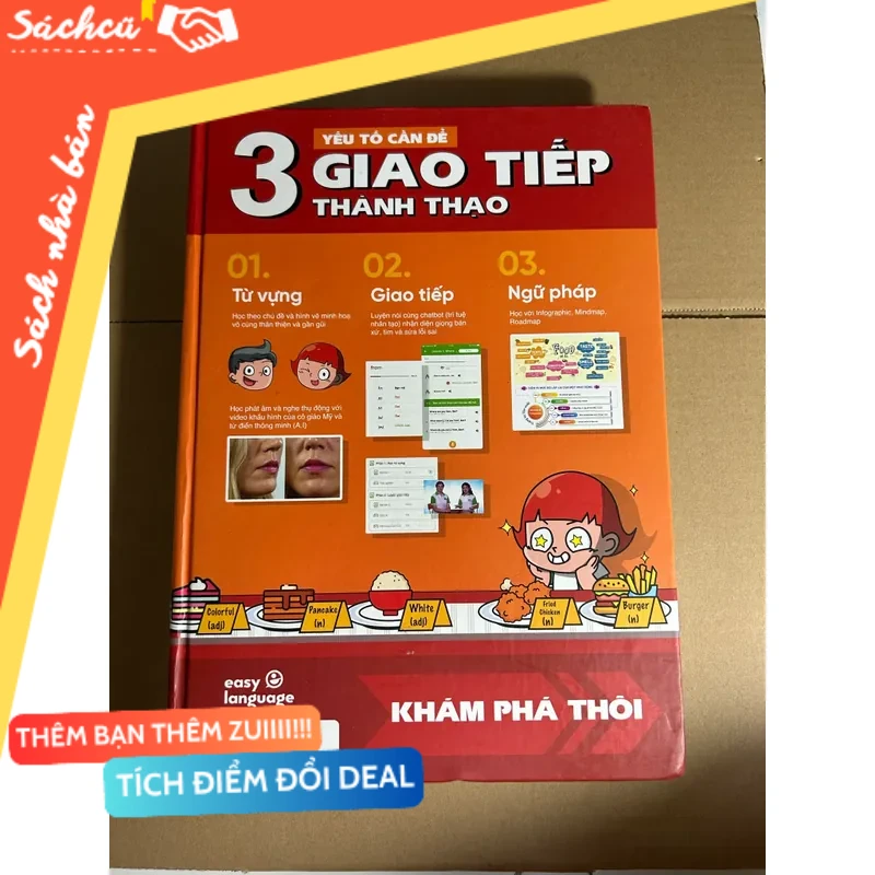 Easy language 3 yếu tố cần để giao tiếp thành thạo mới 80% (Sách học ngoại ngữ) DTML