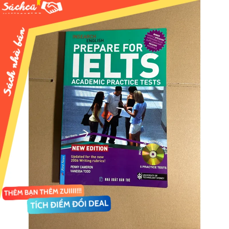 Prepare for ielts academic practice tests mới 80% (Sách tự học tiếng Anh) DTML