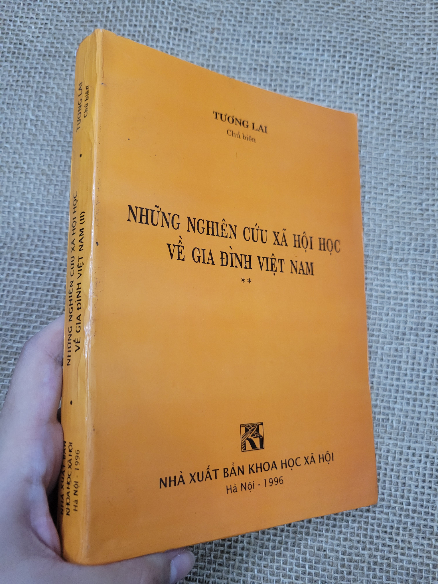 Những nghiên cứu xã hội học về gia đình Việt Nam tập 2 - Tương Lai 1996 mới 60% rách trang, bẩn bìa, ố (Sách kiến thức tổng hợp) SPP