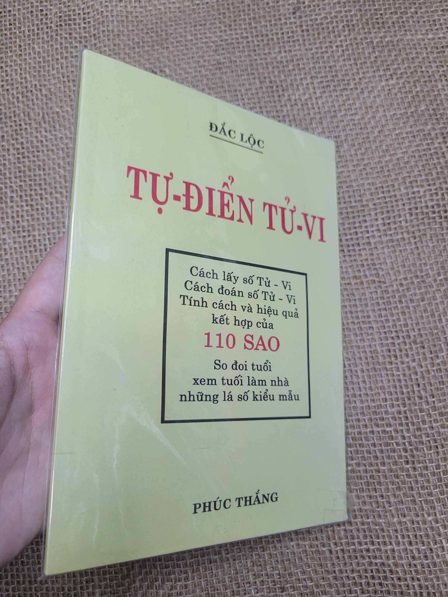 Tự điển tử vi - Đắc Lộc mới 90% bẩn nhẹ (Sách tôn giáo - tâm linh) SPP