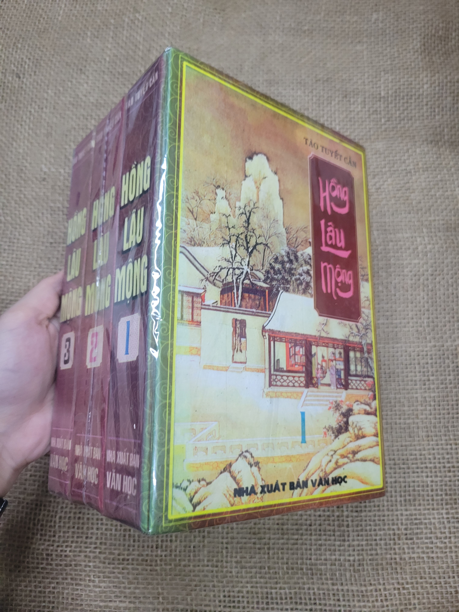 3 cuốn Hồng Lâu Mộng - Tào Tuyết Cần bìa cứng mới 80% bẩn bìa, ố (Sách văn học) SPP