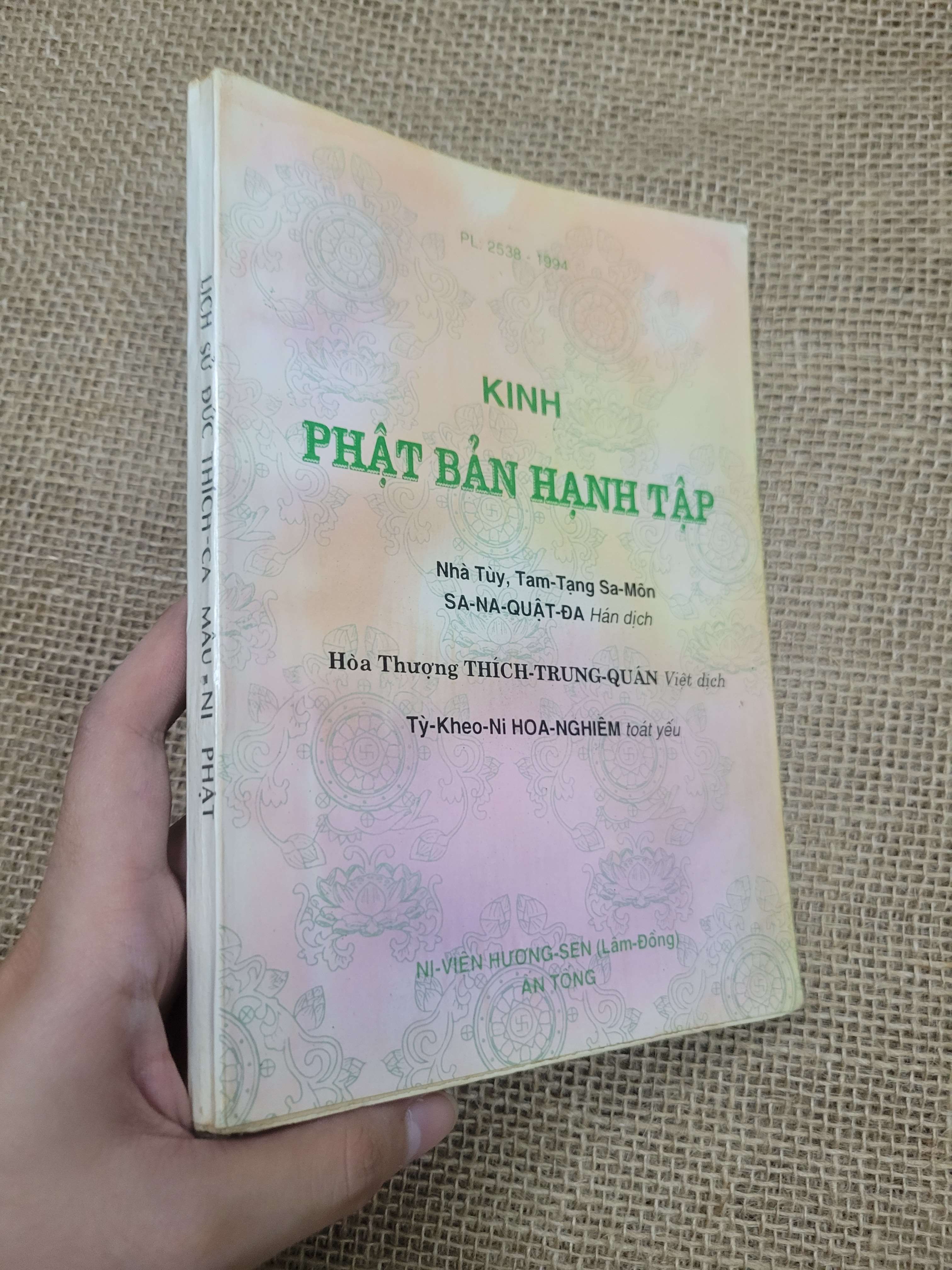 Kinh Phật Bản Hạnh Tập 1994 mới 80% bẩn bìa, ố (Sách tôn giáo - tâm linh) SPP