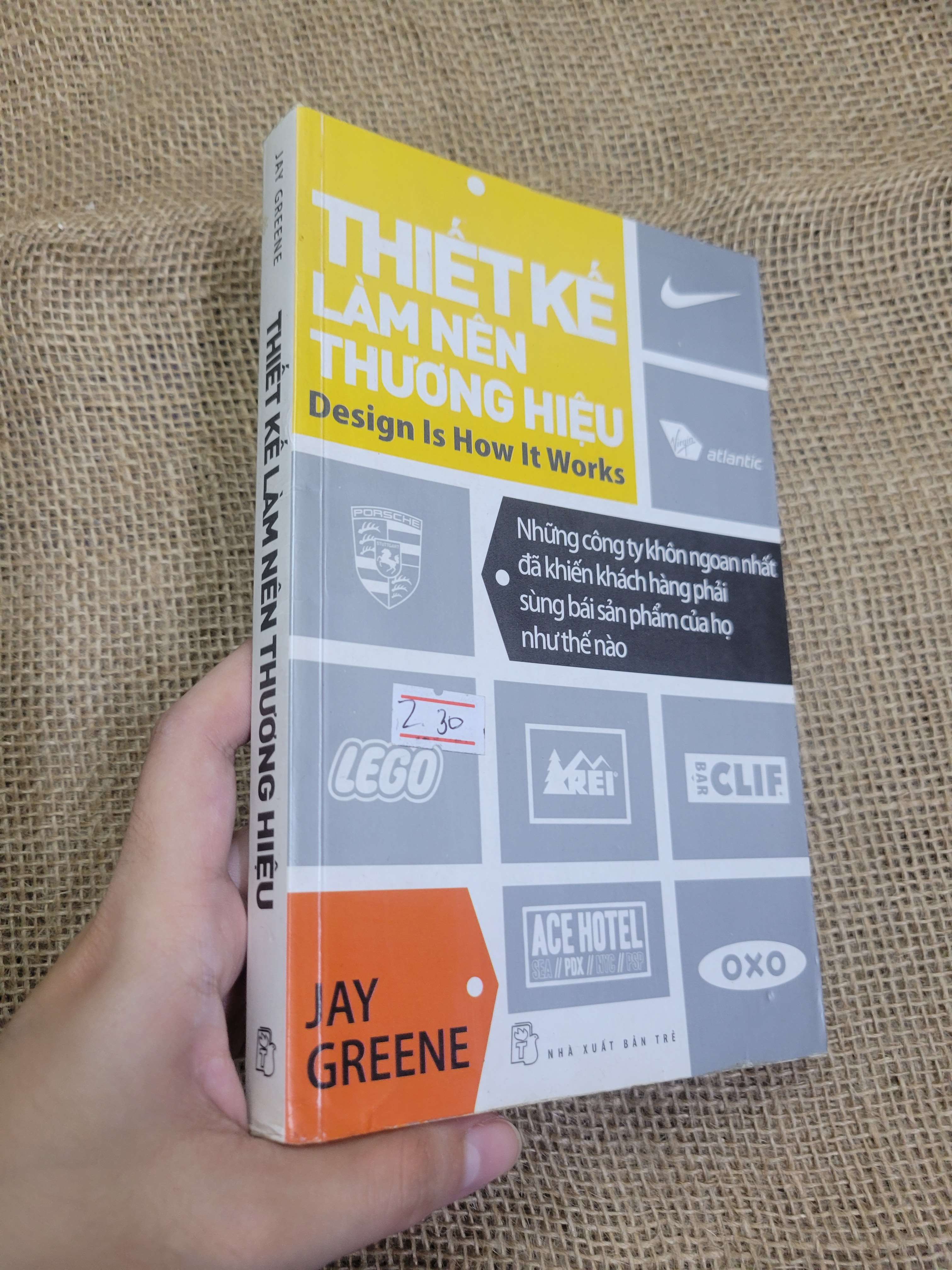 Thiết kế làm nền thương hiệu - Jay Greene 2012 mới 80% bẩn bìa, ố (Kinh doanh - Marketing) HCM