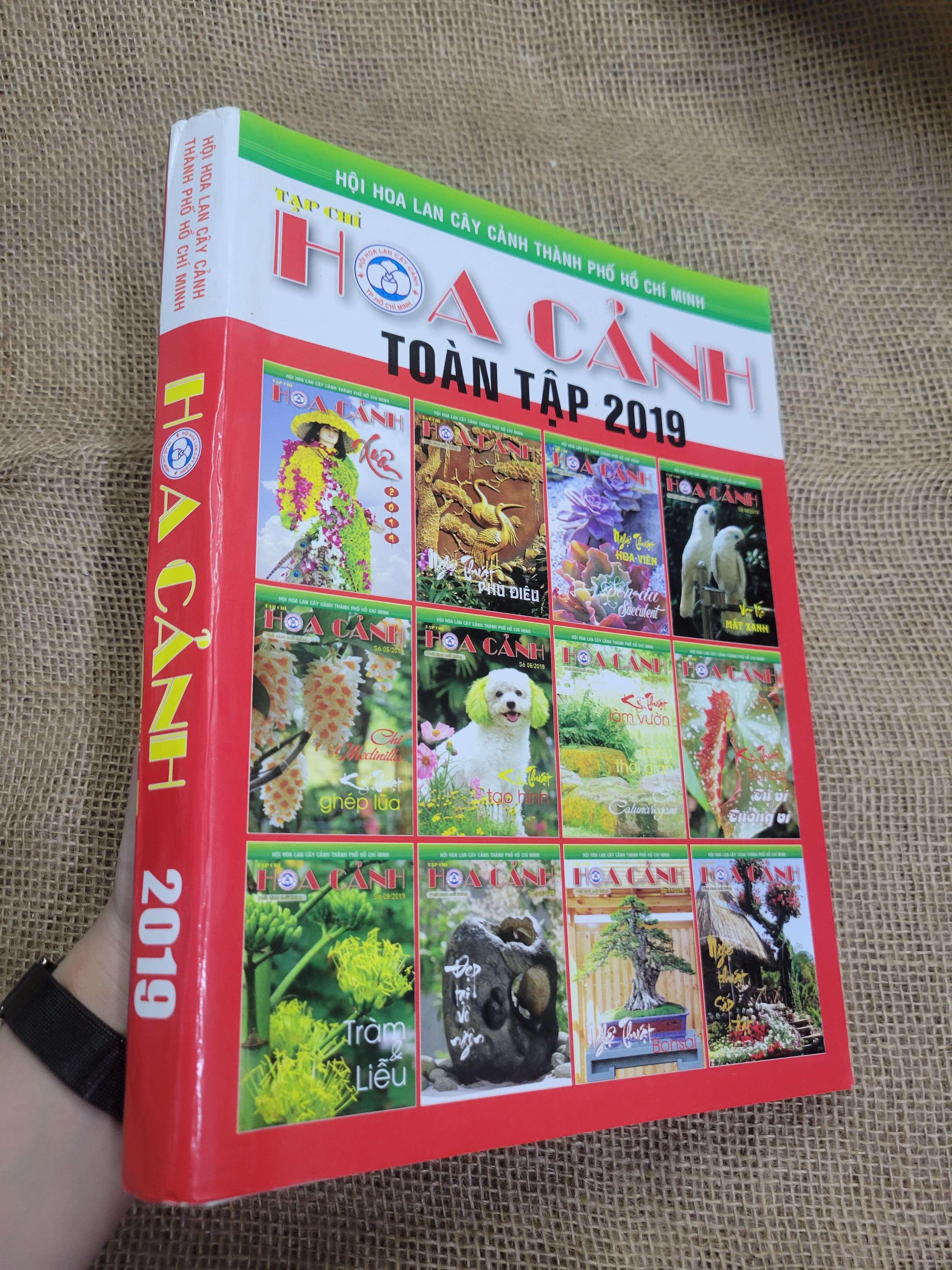 Hoa cảnh toàn tập 2019 sách màu 2019 mới 70% bung gáy, bẩn bìa, ố (Tạp chí) SPP
