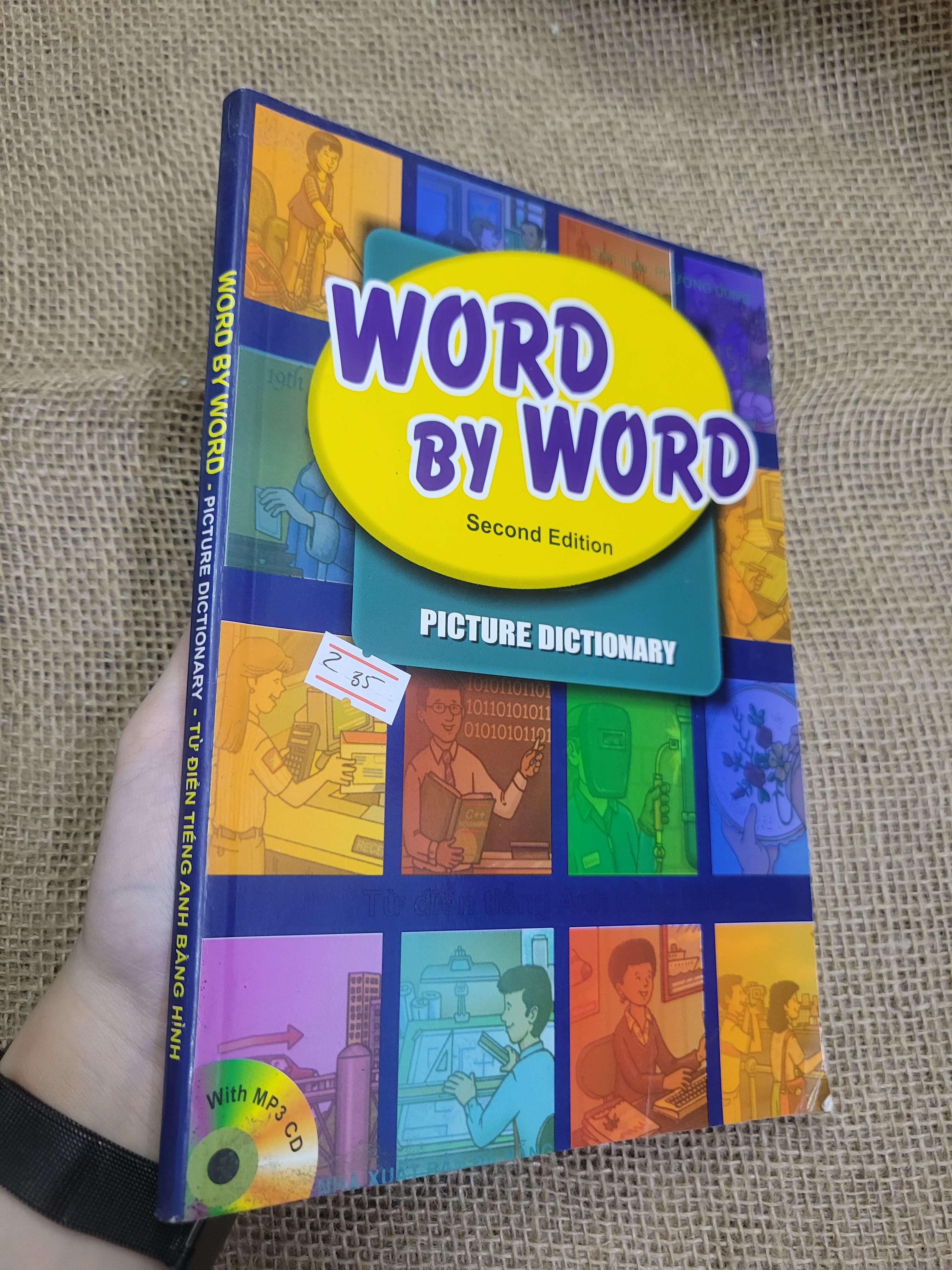 Word by word picture dictionary sách màu mới 80% bẩn bìa, ố (Sách tự học tiếng Anh) HCM