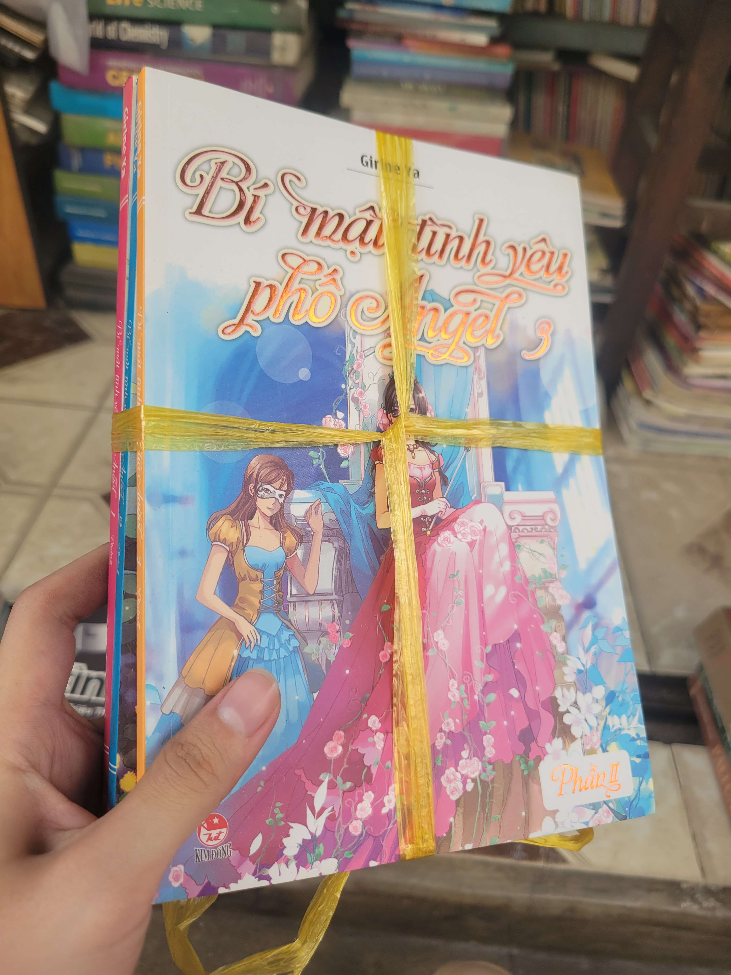 3 cuốn Bí mật tình yêu phố Angel (tập 1,2,3 phần 2) - Girlne Ya mới 80% bẩn bìa, ố (Sách văn học) BGB