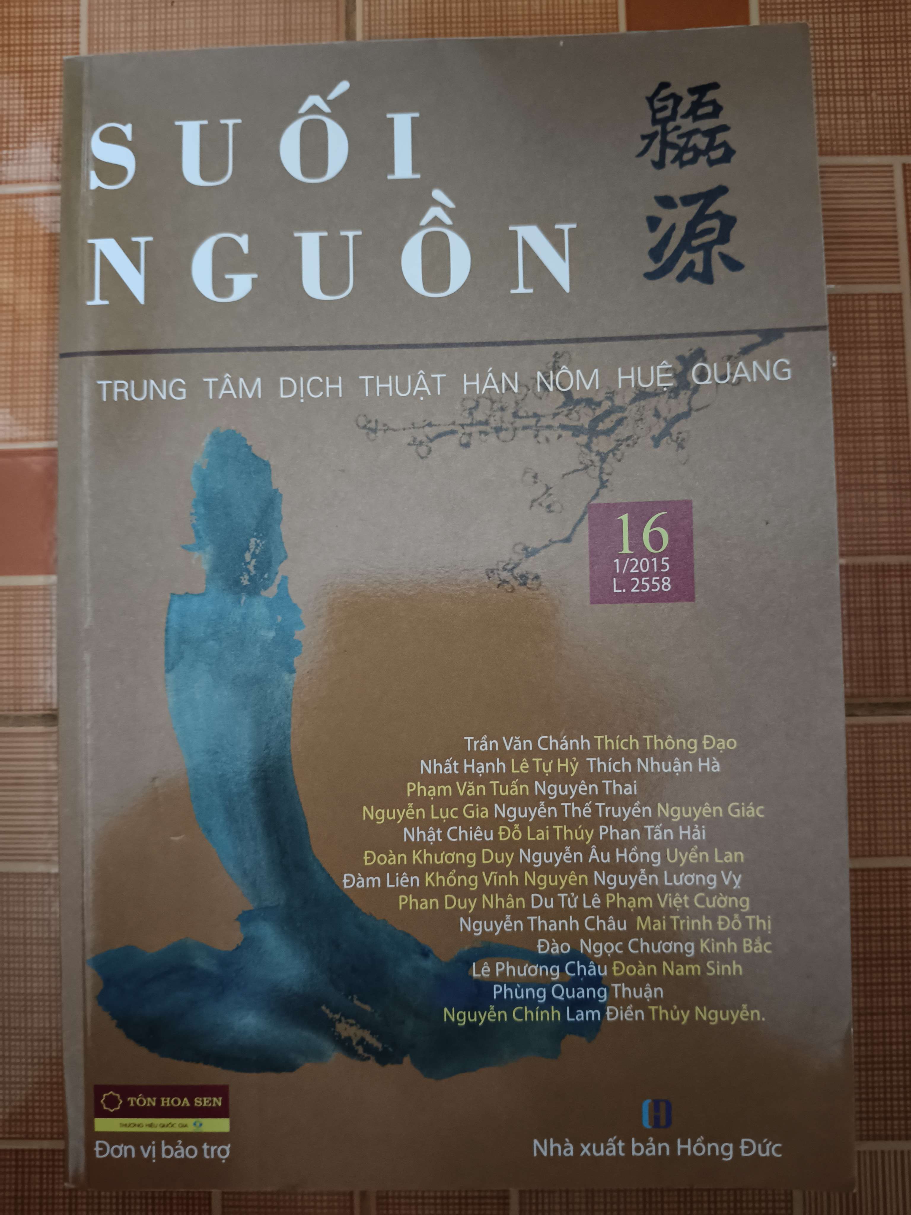 Suối nguồn 16 - Xb 2015 - 291 trang (Sách lịch sử - triết học) ANTQ