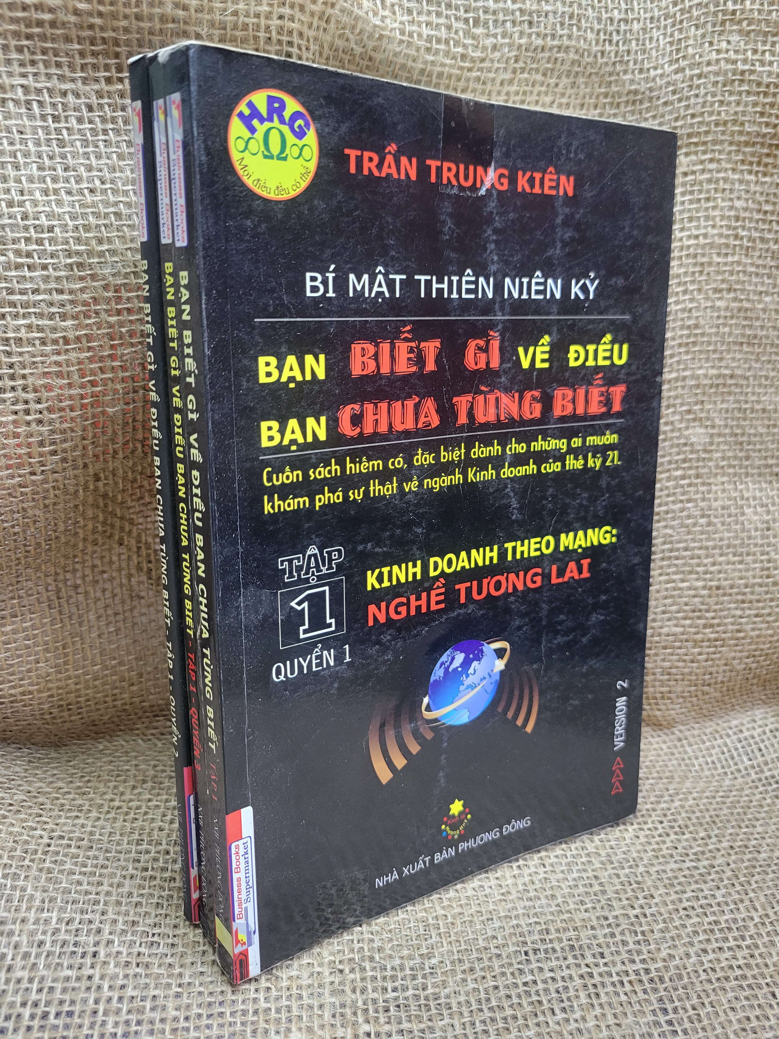 3 cuốn Bạn biết gì về điều bạn chưa từng biết - Trần Trung Kiên mới 80% ố, bẩn bìa (Kinh doanh - Marketing) HCM
