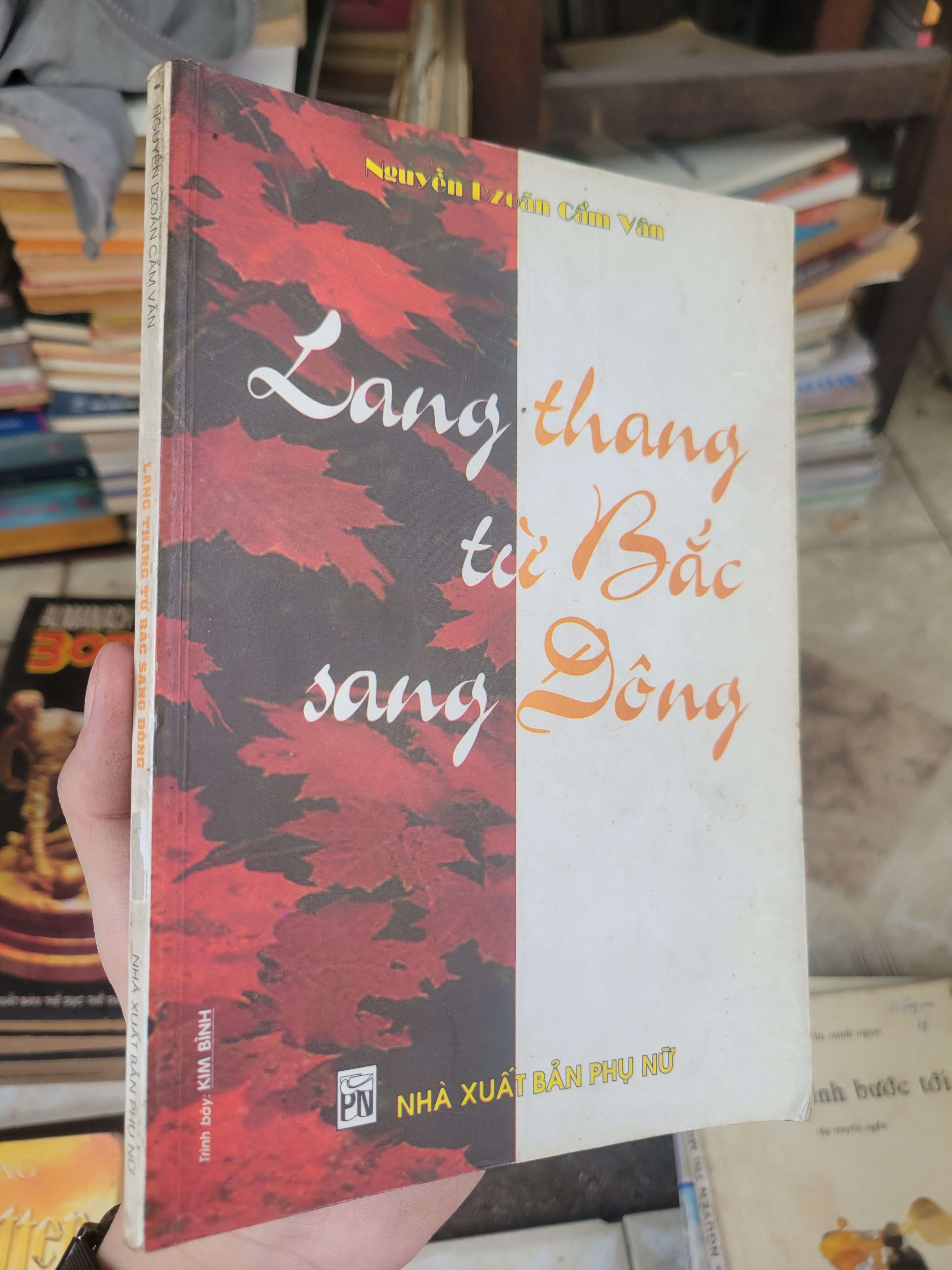 Lang thang từ Bắc sang Đông - Nguyễn Dzoãn Cẩm Vân 2001mới 70% bẩn bìa, ố, có chữ viết (Sách văn học) BGB