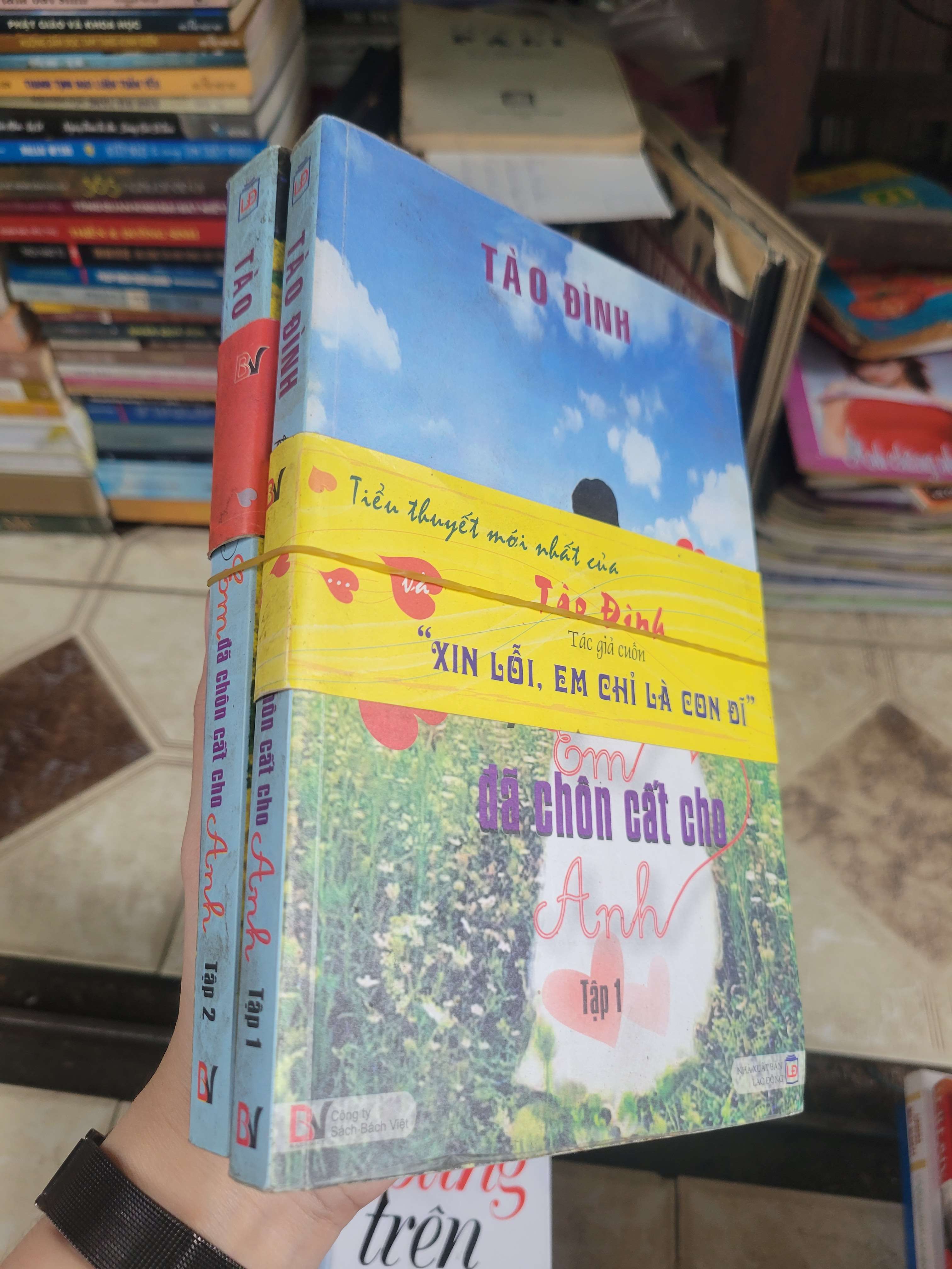2 cuốn Kiếp trước em đã chôn cất cho anh - Tào Đình mới 80% ố, bẩn bìa (Sách văn học) BGB