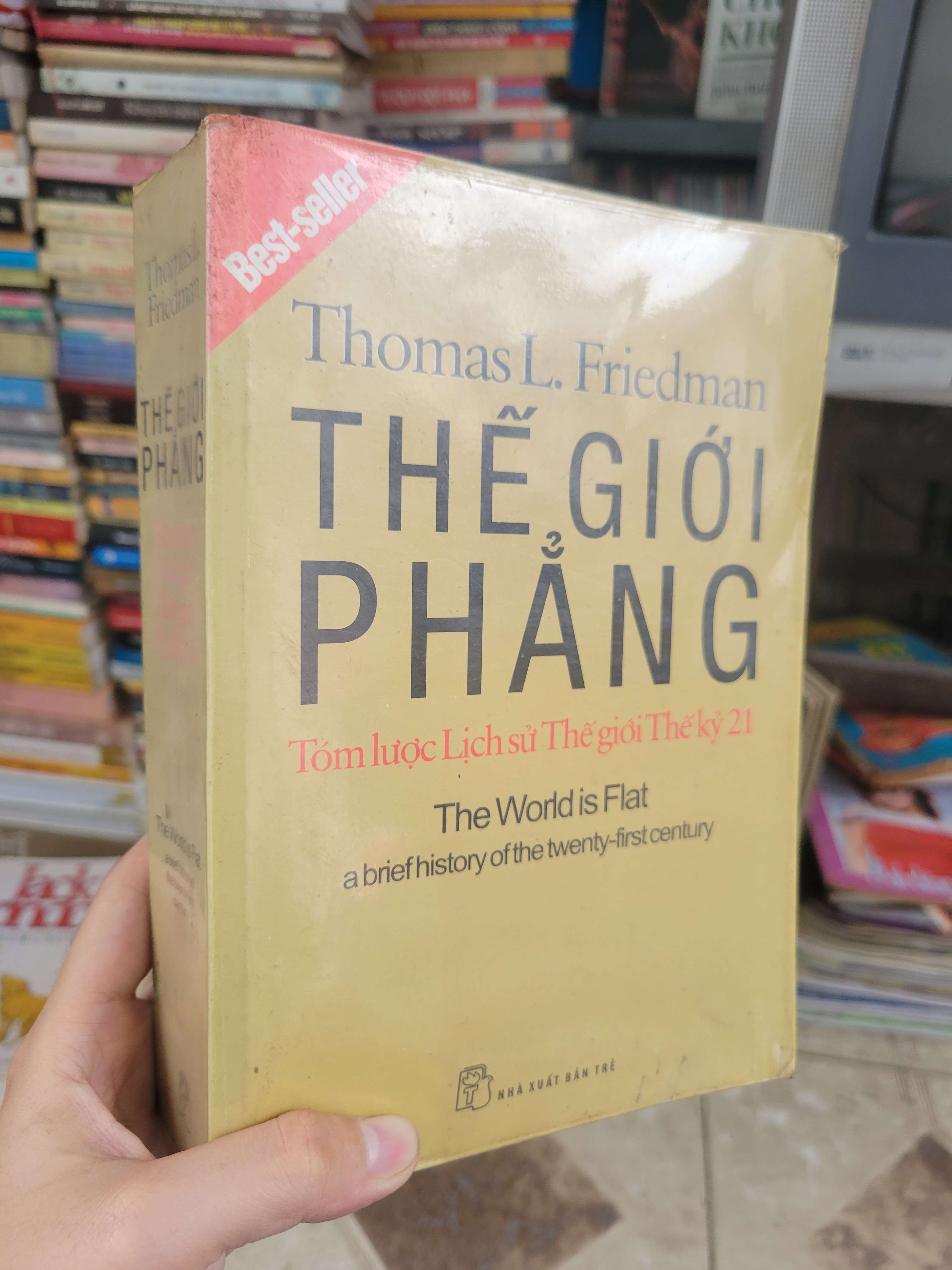 Thế giới phẳng - Thomas L. Friedman 2013 mới 80% ố, bẩn bìa (Sách chính trị - pháp lý) BGB