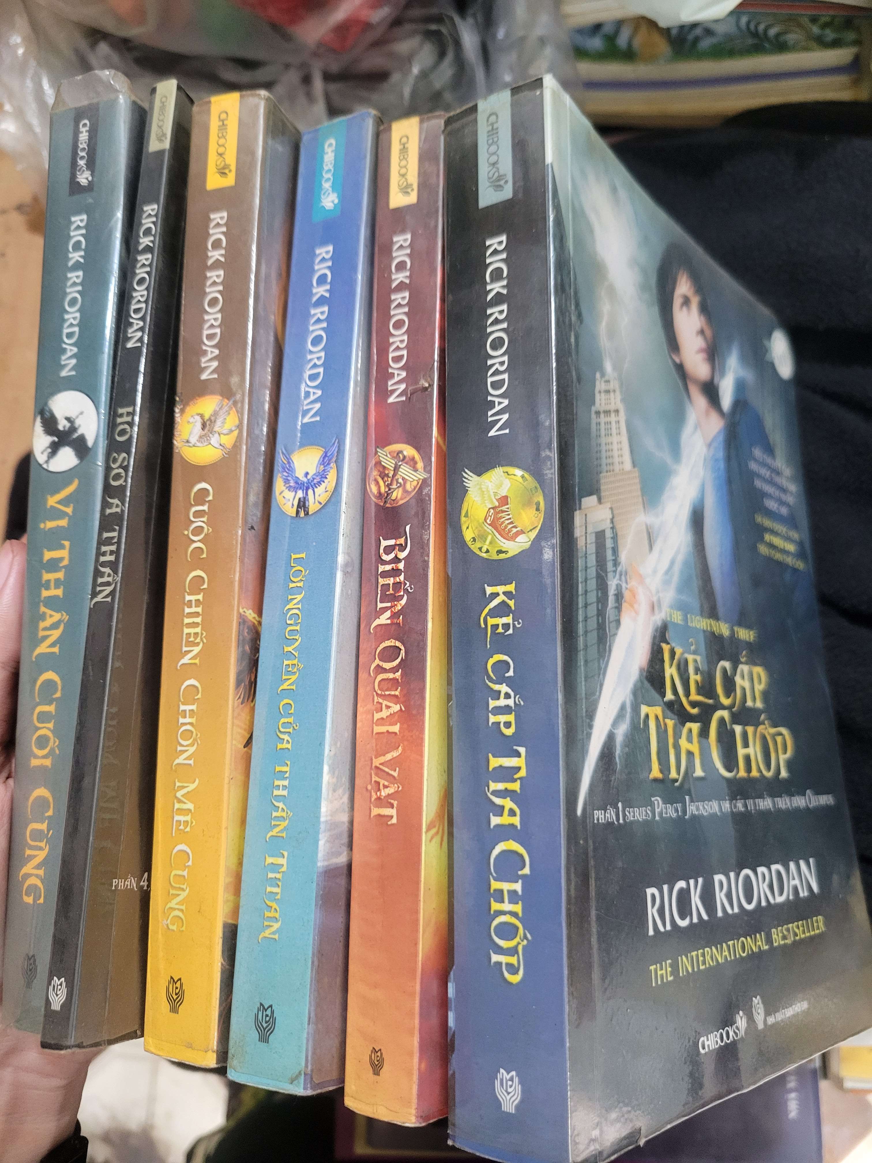 6 cuốn Percy Jackson và các Vị thần trên Đỉnh Olympus - Rick Riordan mới 80% ố, bẩn bìa (Sách văn học) BGB