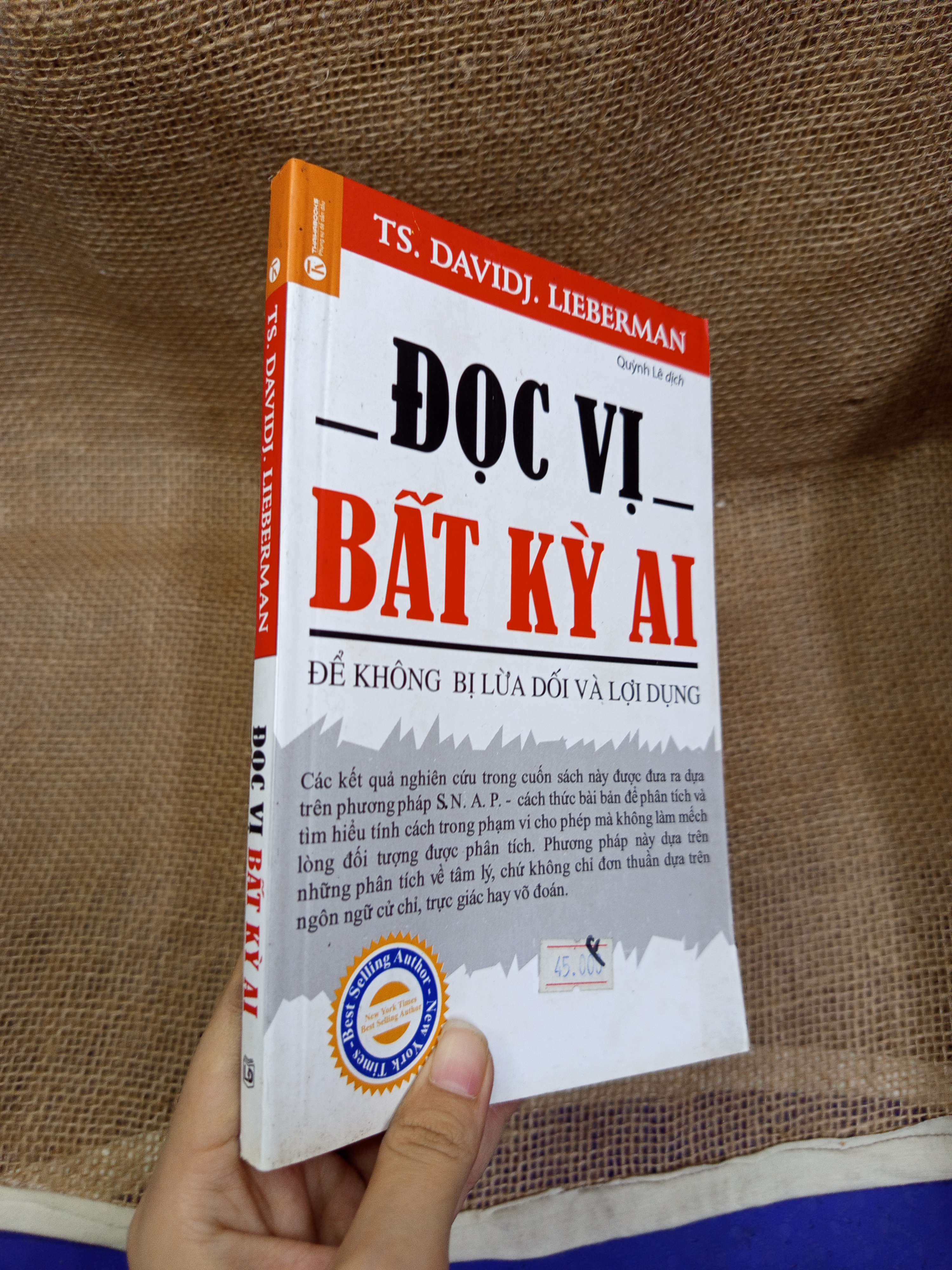 Đọc vị bất kỳ ai - TS. Davidj. Lieberman 2018 mới 80% bẩn bìa, ố (Sách kỹ năng) HLSC