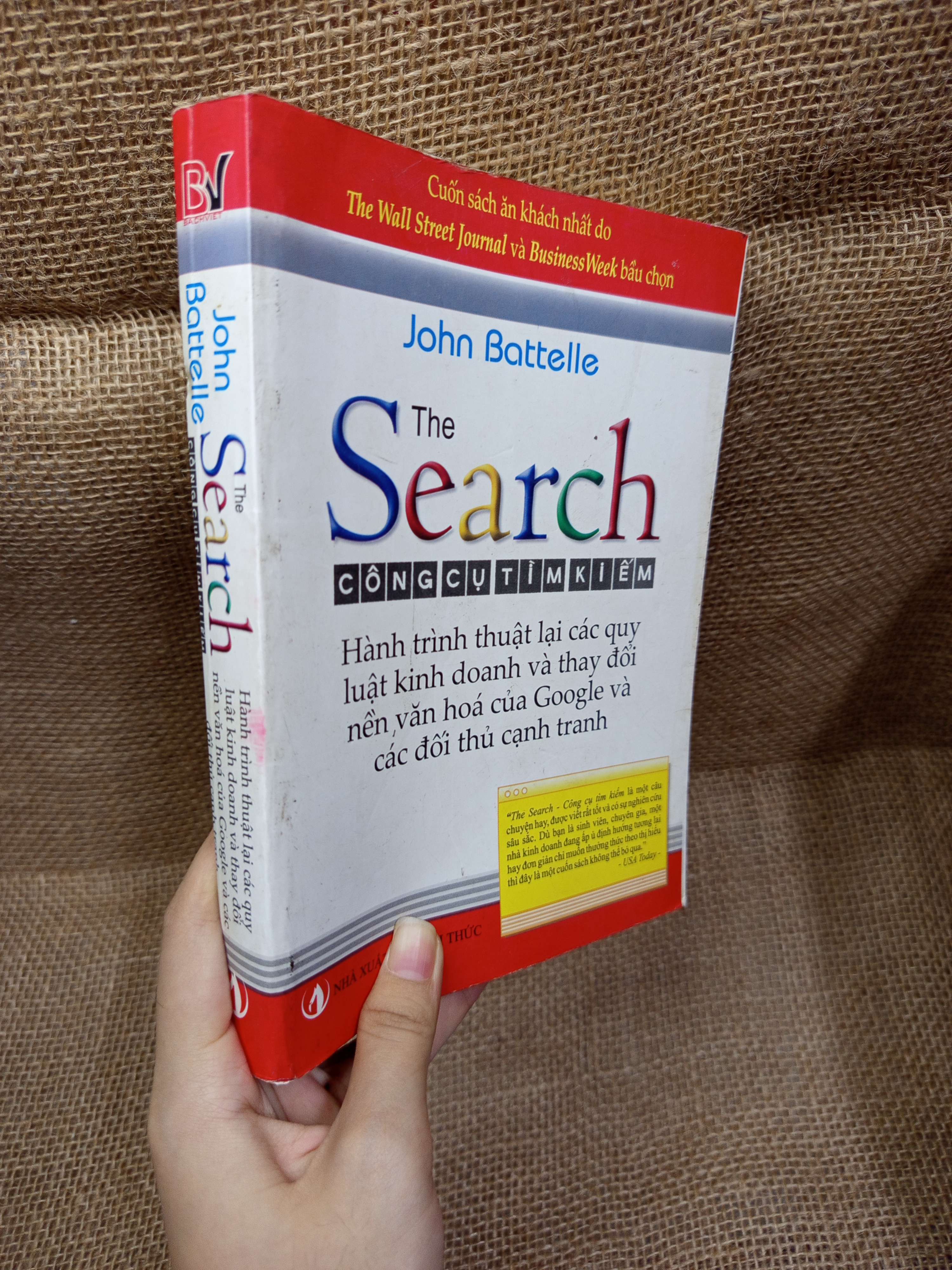 The search công cụ tìm kiếm - John Battelle 2008 mới 80% bẩn bìa, ố (Kinh doanh - Marketing) HCM