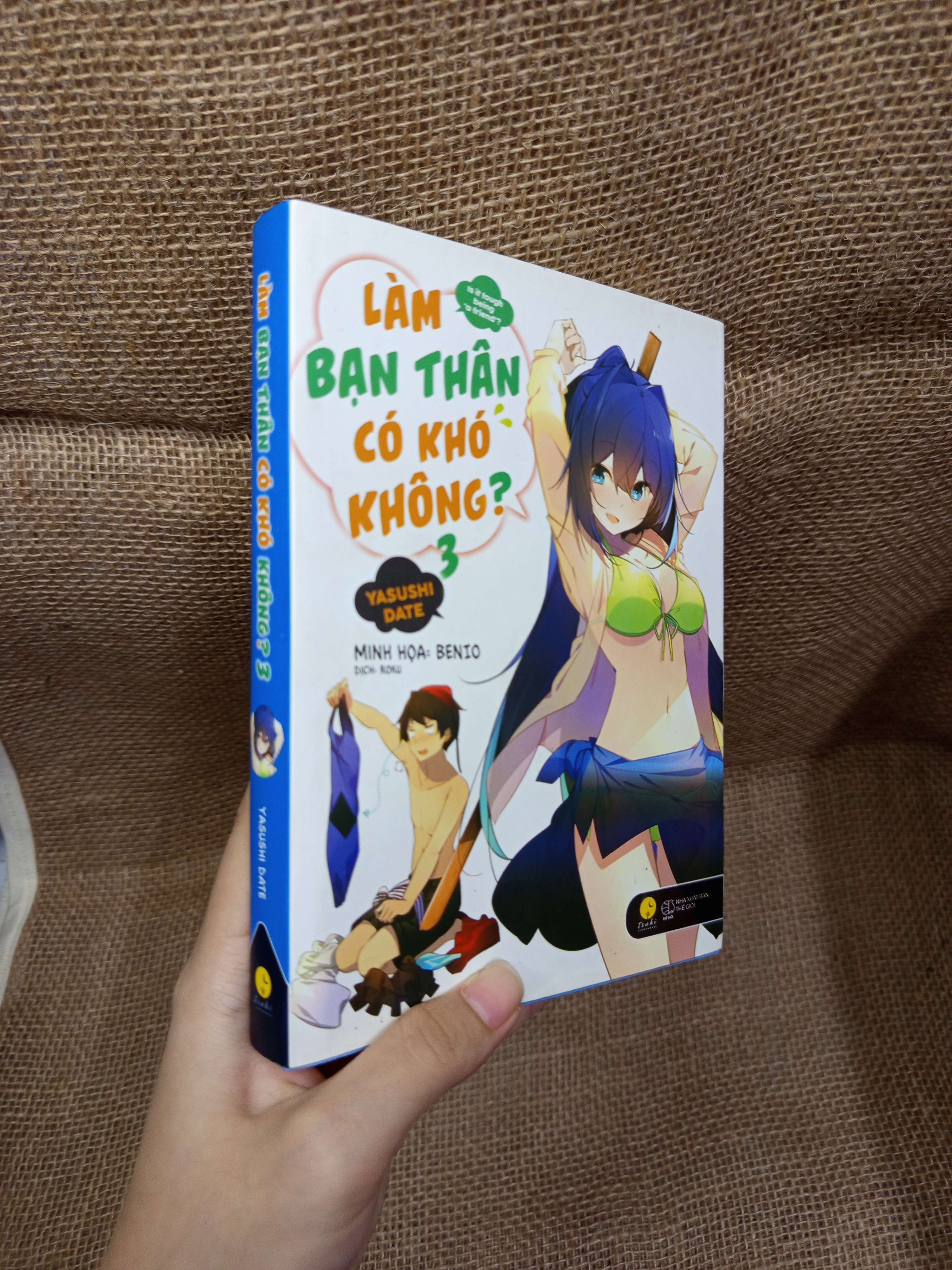 Làm bạn thân có khó không? tập 3 - Yasushi Date 2020 mới 80% bẩn bìa, ố (Light Novel) HCM