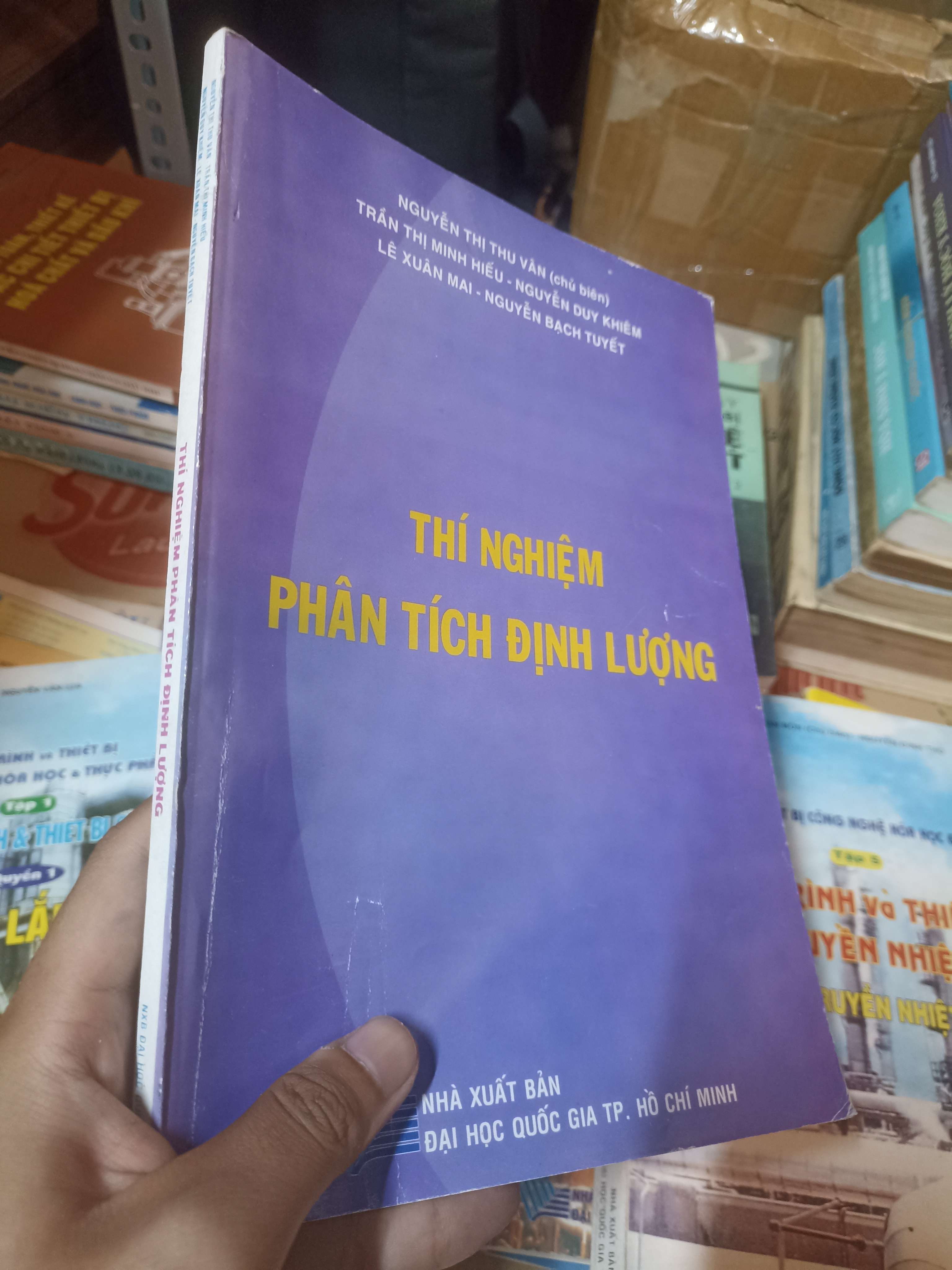 THÍ NGHIỆM PHÂN TÍCH ĐỊNH LƯỢNG - NGUYỄN THỊ THU VÂN (Sách giáo khoa - giáo trình) NSX