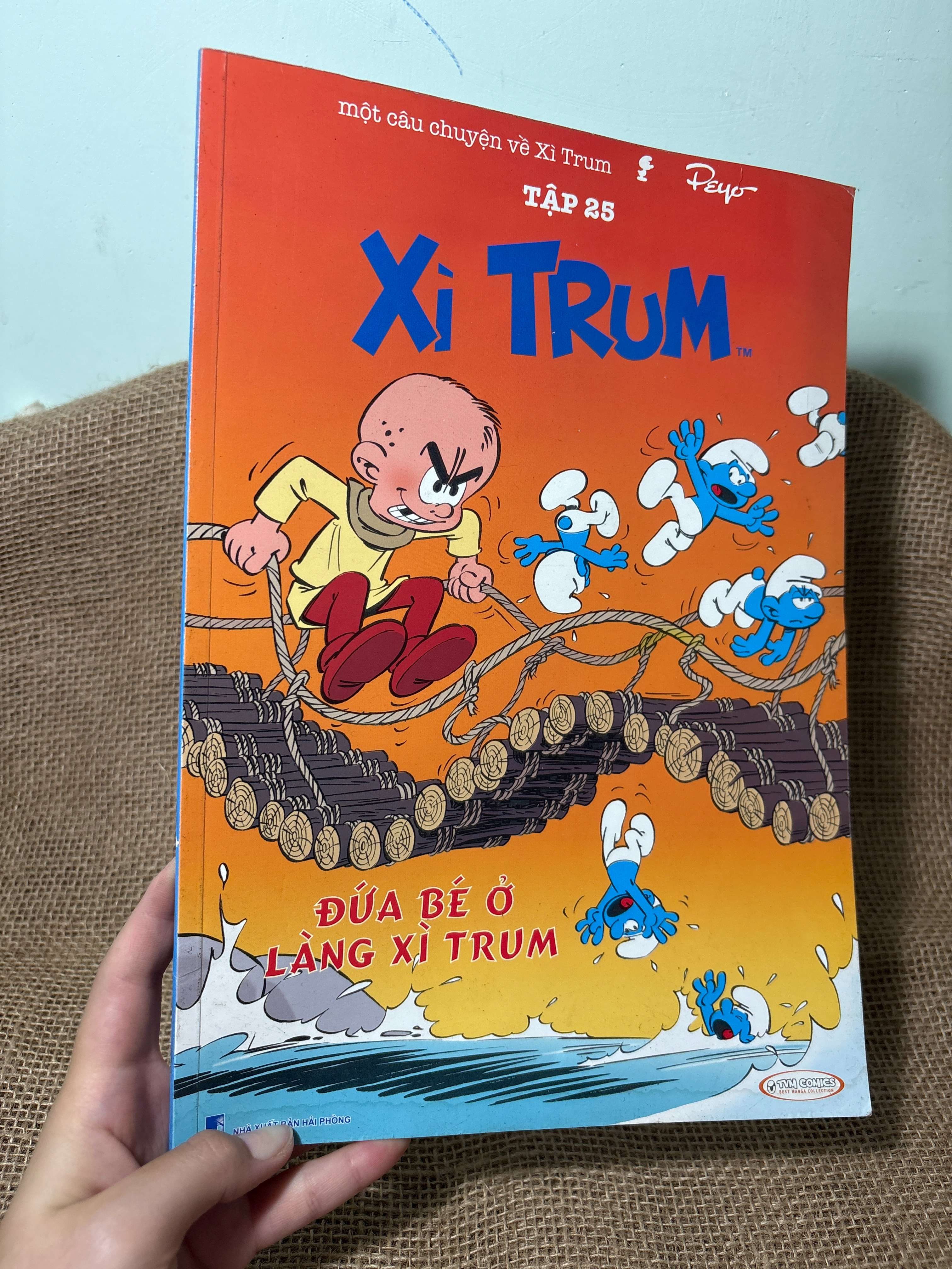 Xì trum tập 25: Đứa trẻ ở làng xì trum 2014 mới 80% (Sách thiếu nhi) HCM