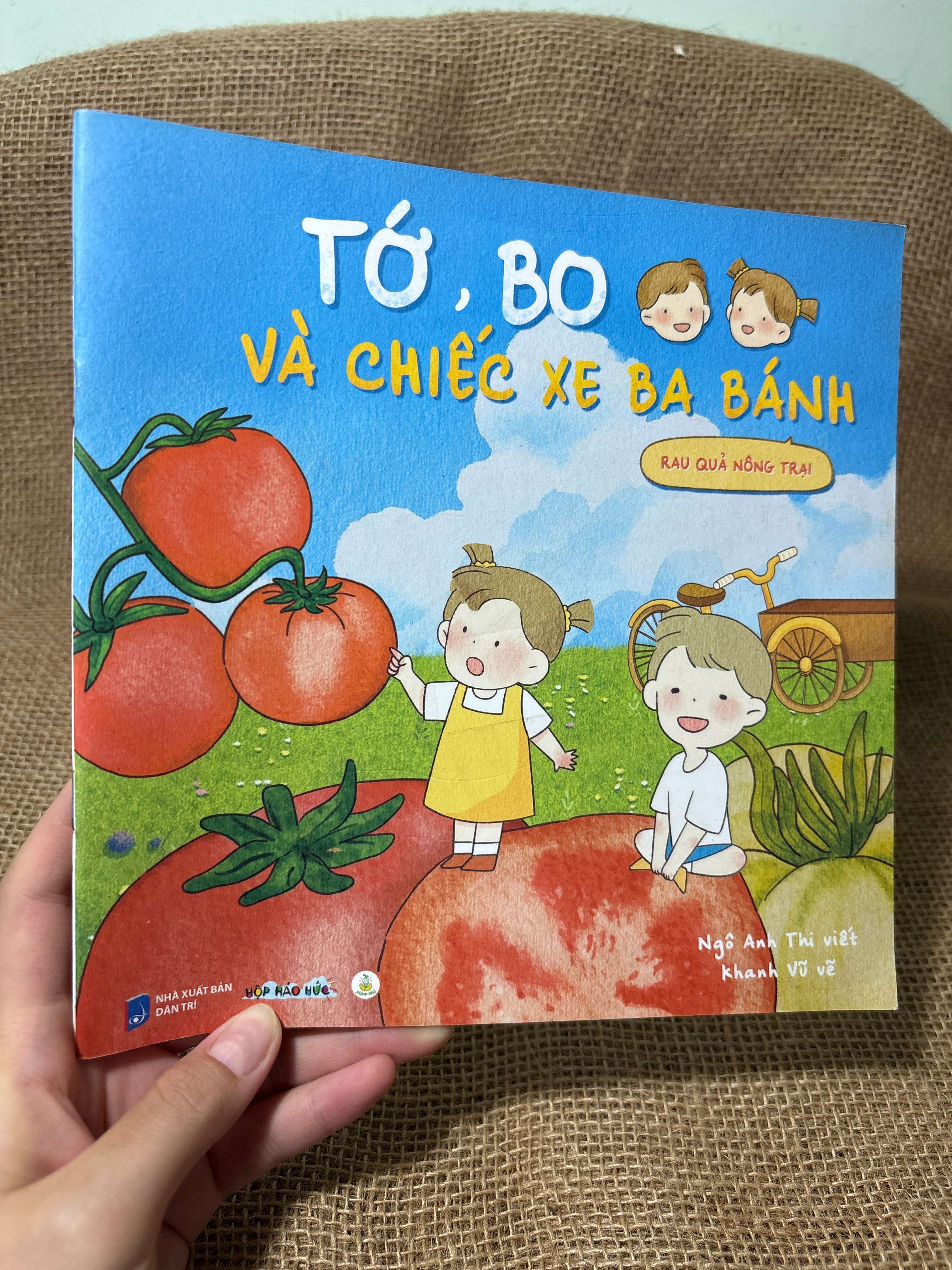 Tớ, bo và chiếc xe ba bánh - Rau quả nông trại mới 80% (Sách thiếu nhi) HCM