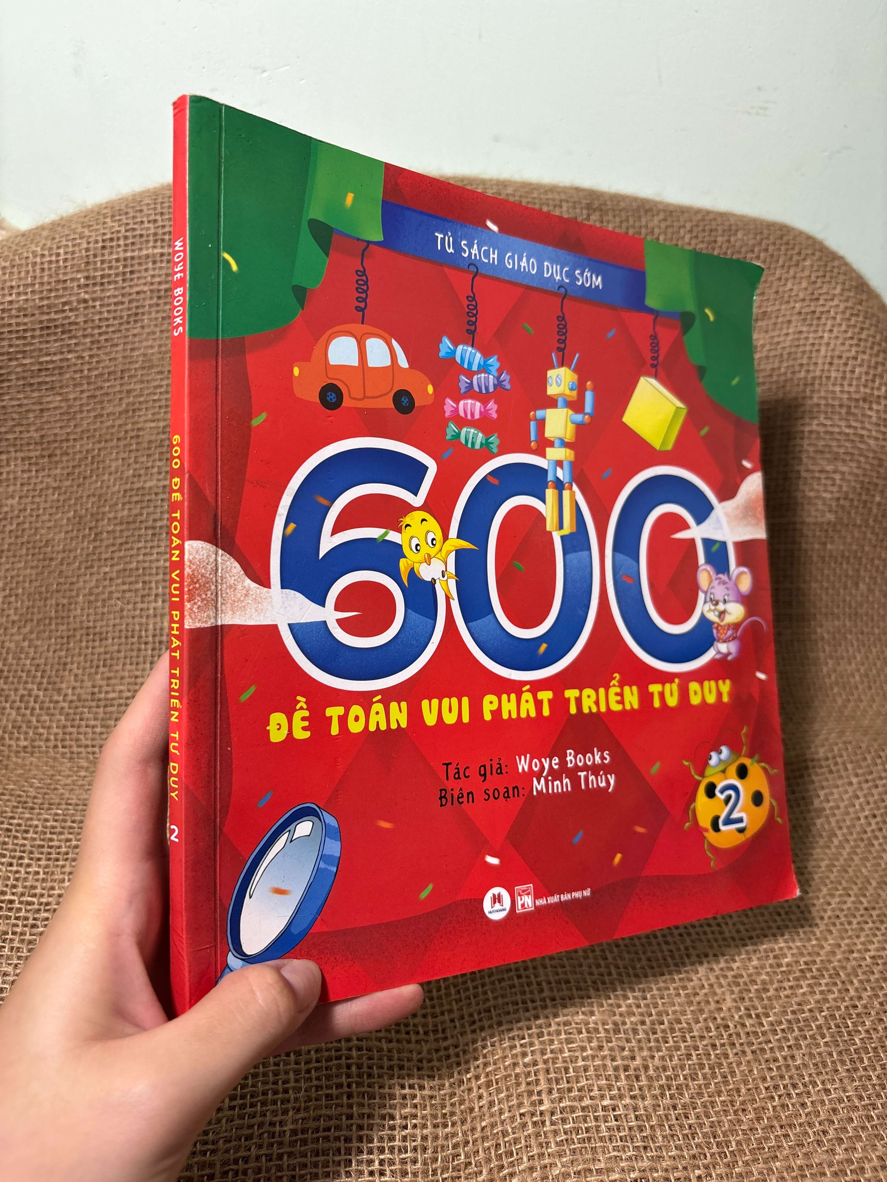 600 đề toán vui phát triển tư duy - Woye Books 2019 mới 80% (Sách kiến thức tổng hợp) HCM