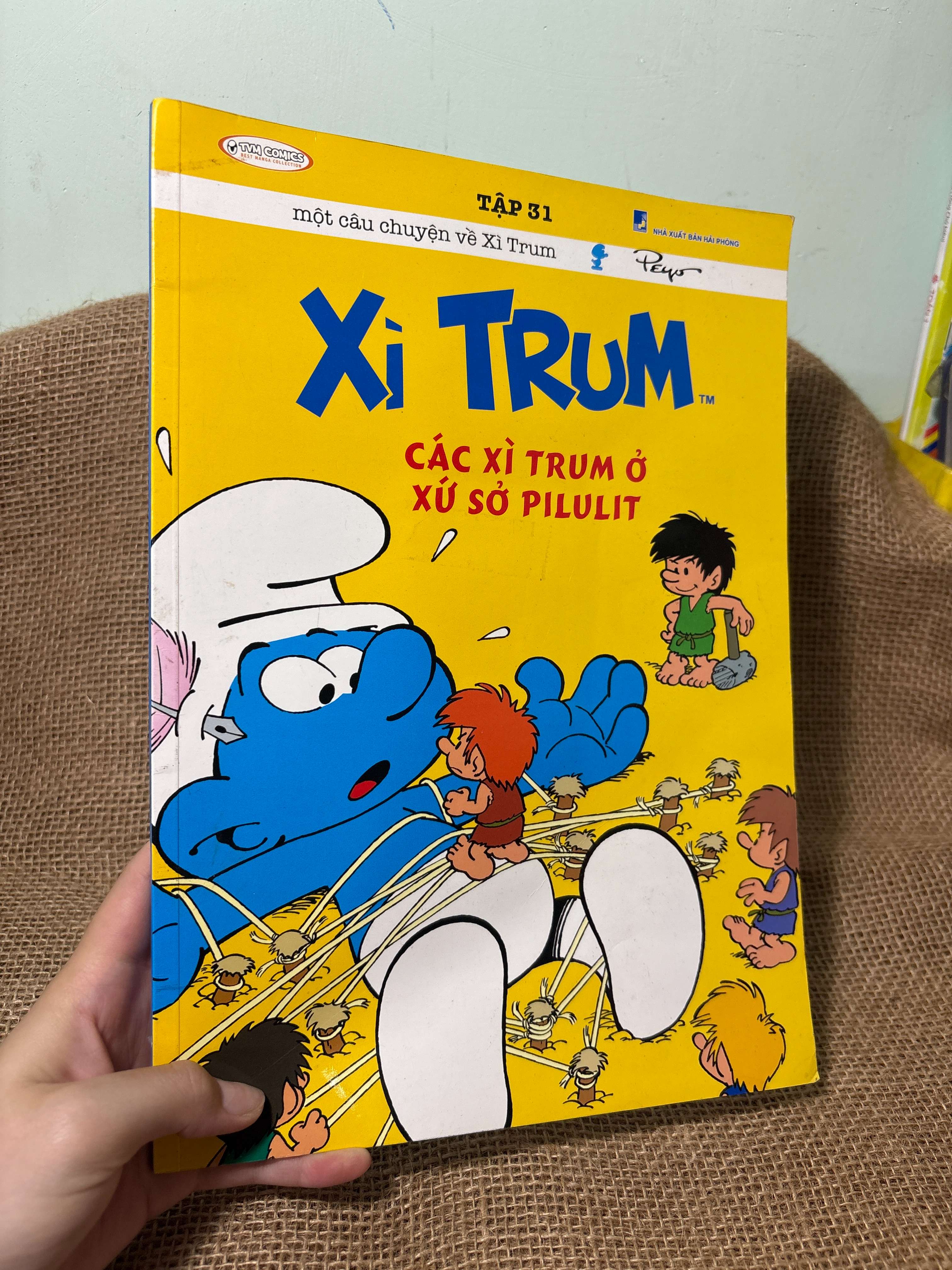 Xì trum tập 31: Các xì trum ở xứ sở Pilulit 2014 mới 80% (Sách thiếu nhi) HCM