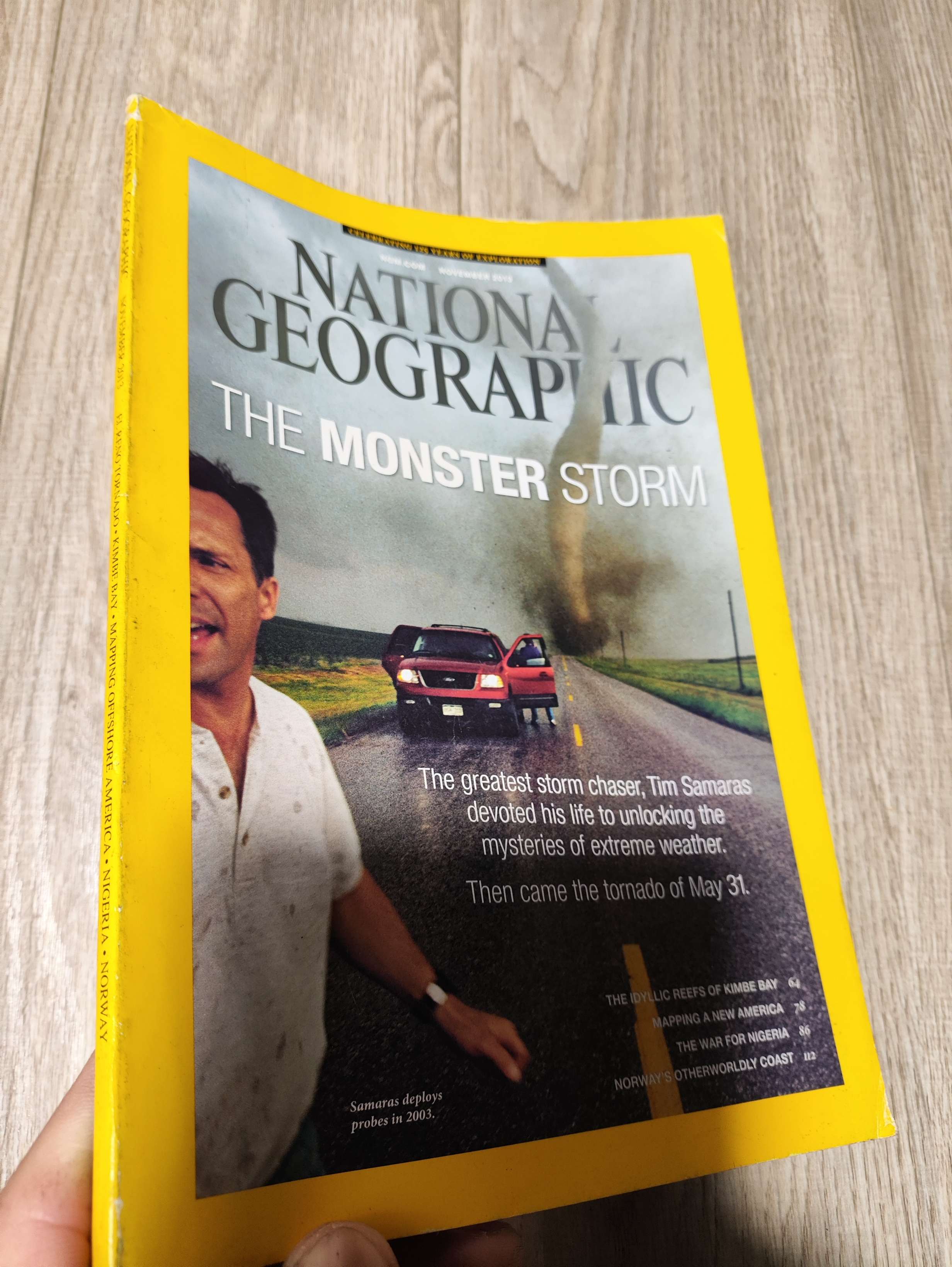 National geographic - The monster storm 2013 Tạp Chí Đẹp, mới 70% , tróc gáy (Tạp chí) LNTQ