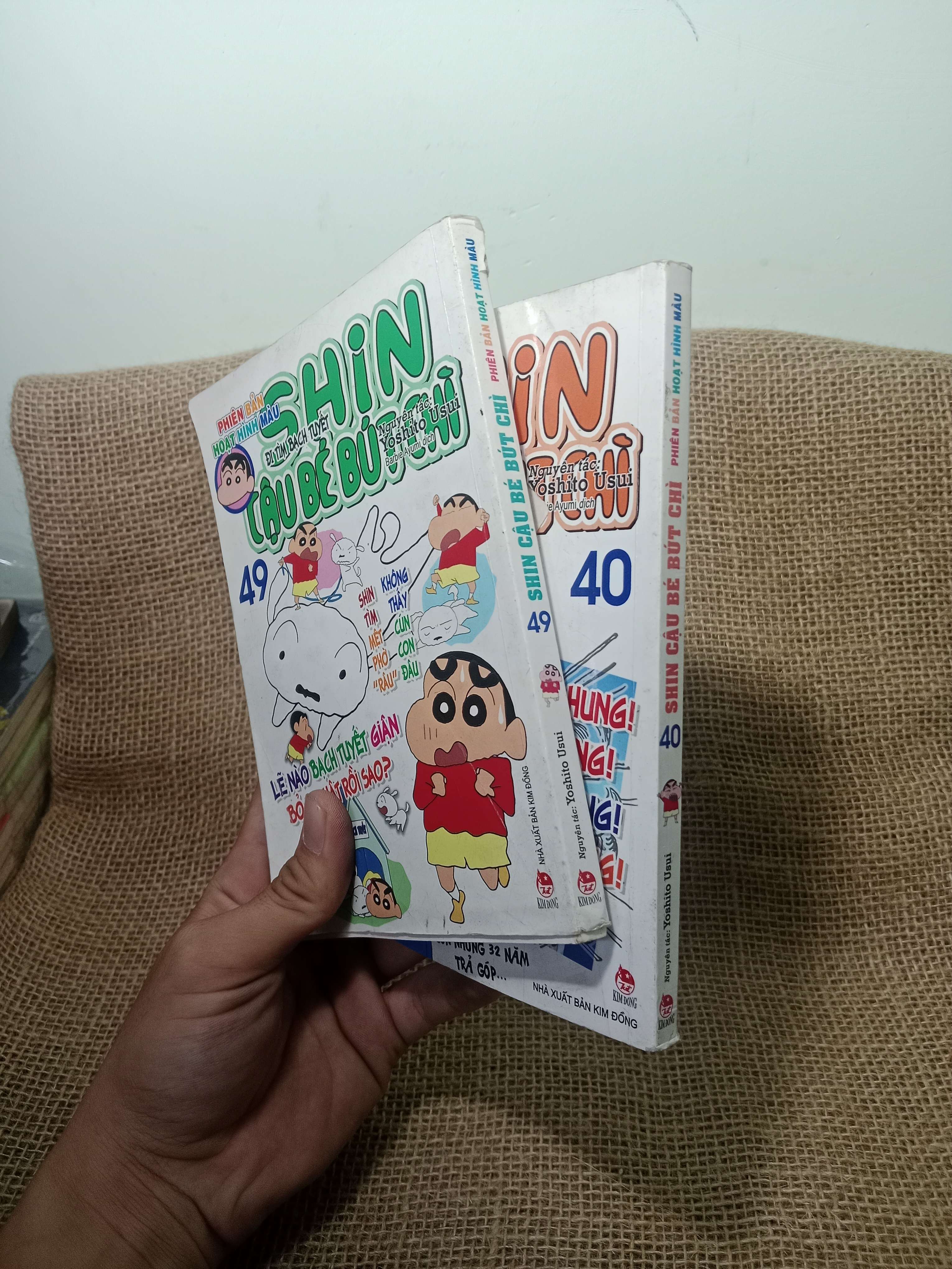 Shin Cậu bé bút chì (phiên bản hoạt hình màu - tập 40,49) - Yoshito Usui mới 80% (Truyện tranh ) HLSC