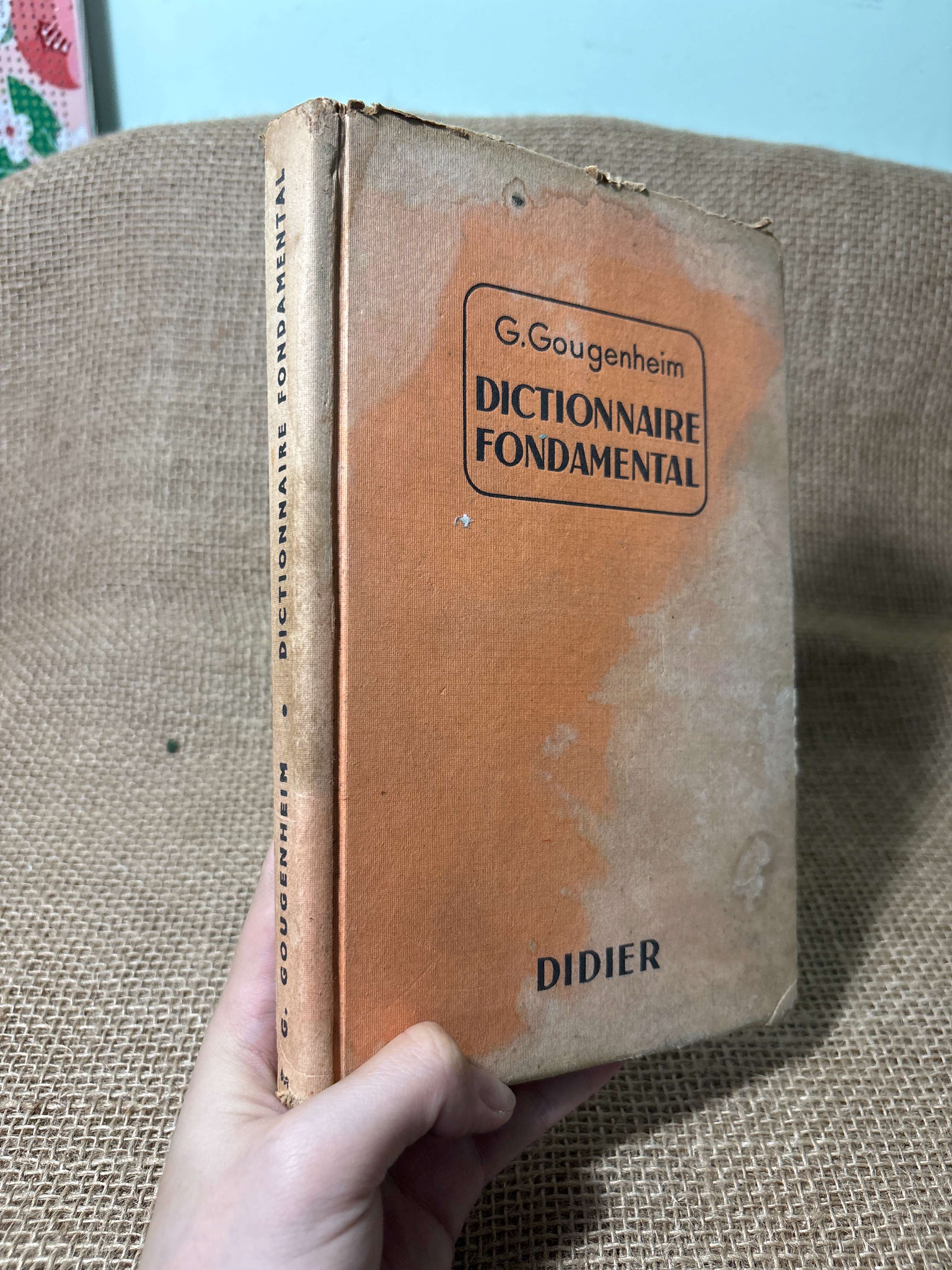 Dictionnaire Fondamental - G. Gougenheim bìa cứng mới 70%, có vệt nước (Sách ngoại) HLSC