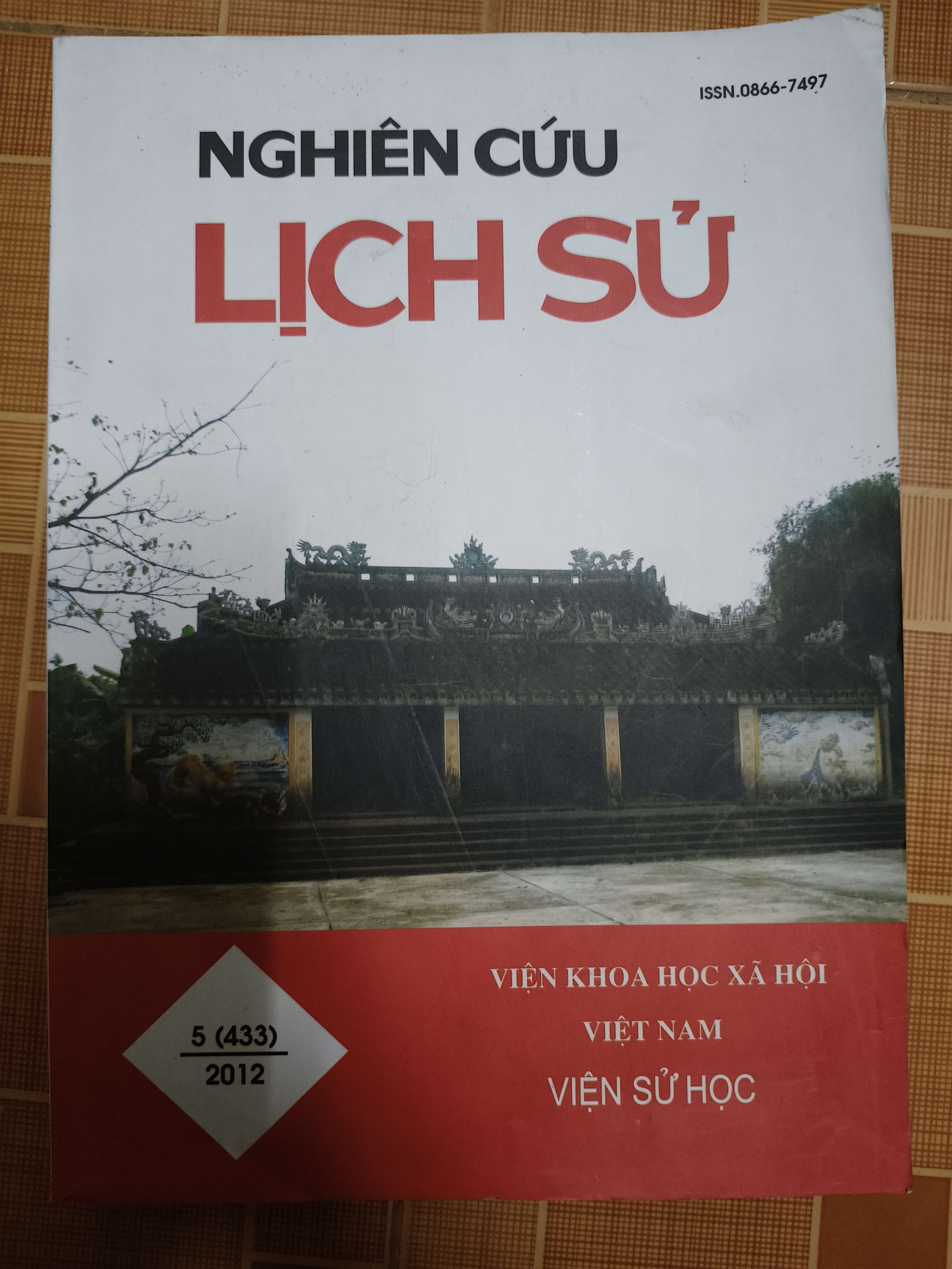 Nghiên cứu lịch sử 5 (433)/2012 - 78 trang - Kt 19 x 26.5 (Sách lịch sử - triết học) ANTQ