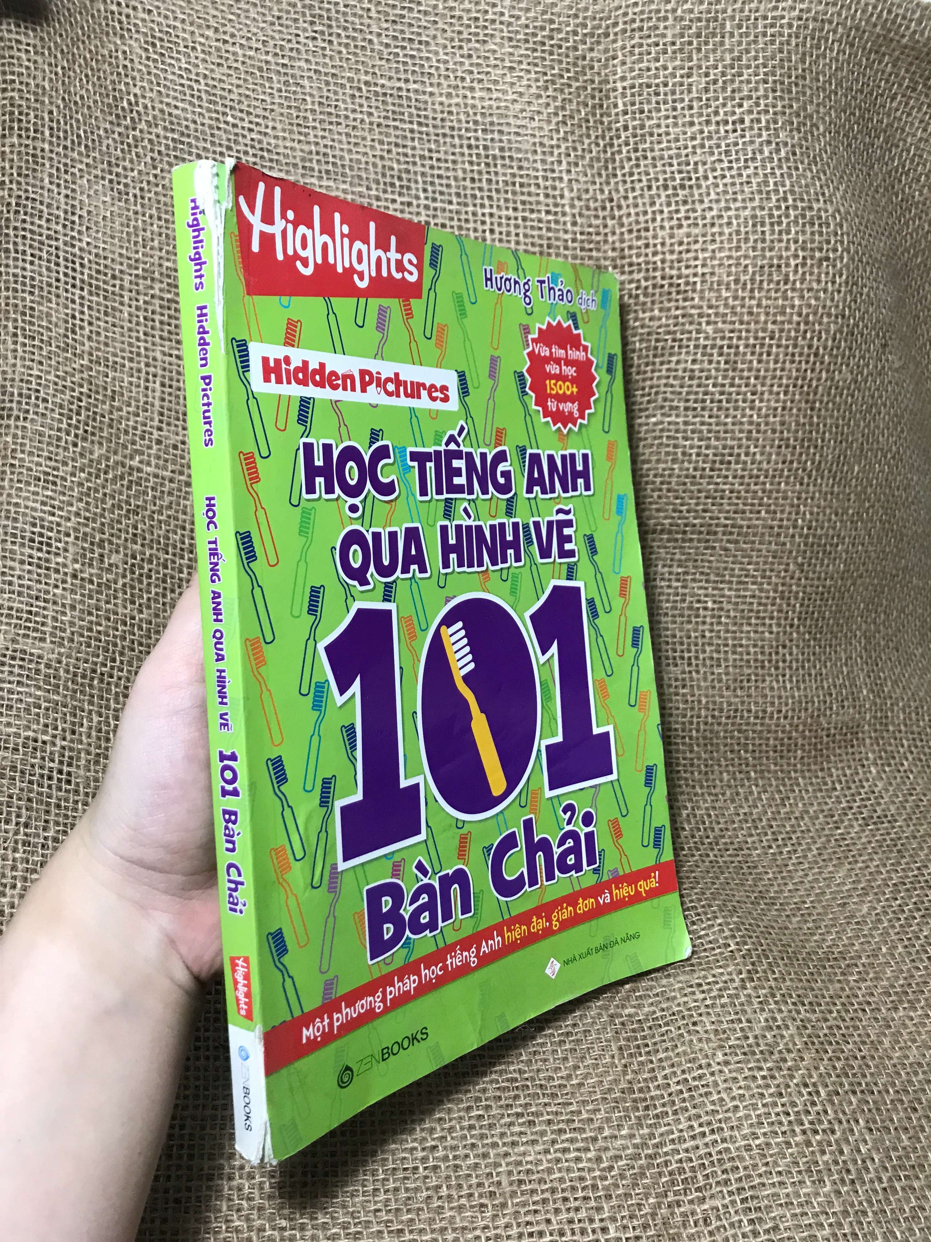 Học tiếng Anh qua hình vẽ 101 bàn chải 2021 mới 60%m rách trang, tróc gáy, rách bìa (Sách tự học tiếng Anh) HCM