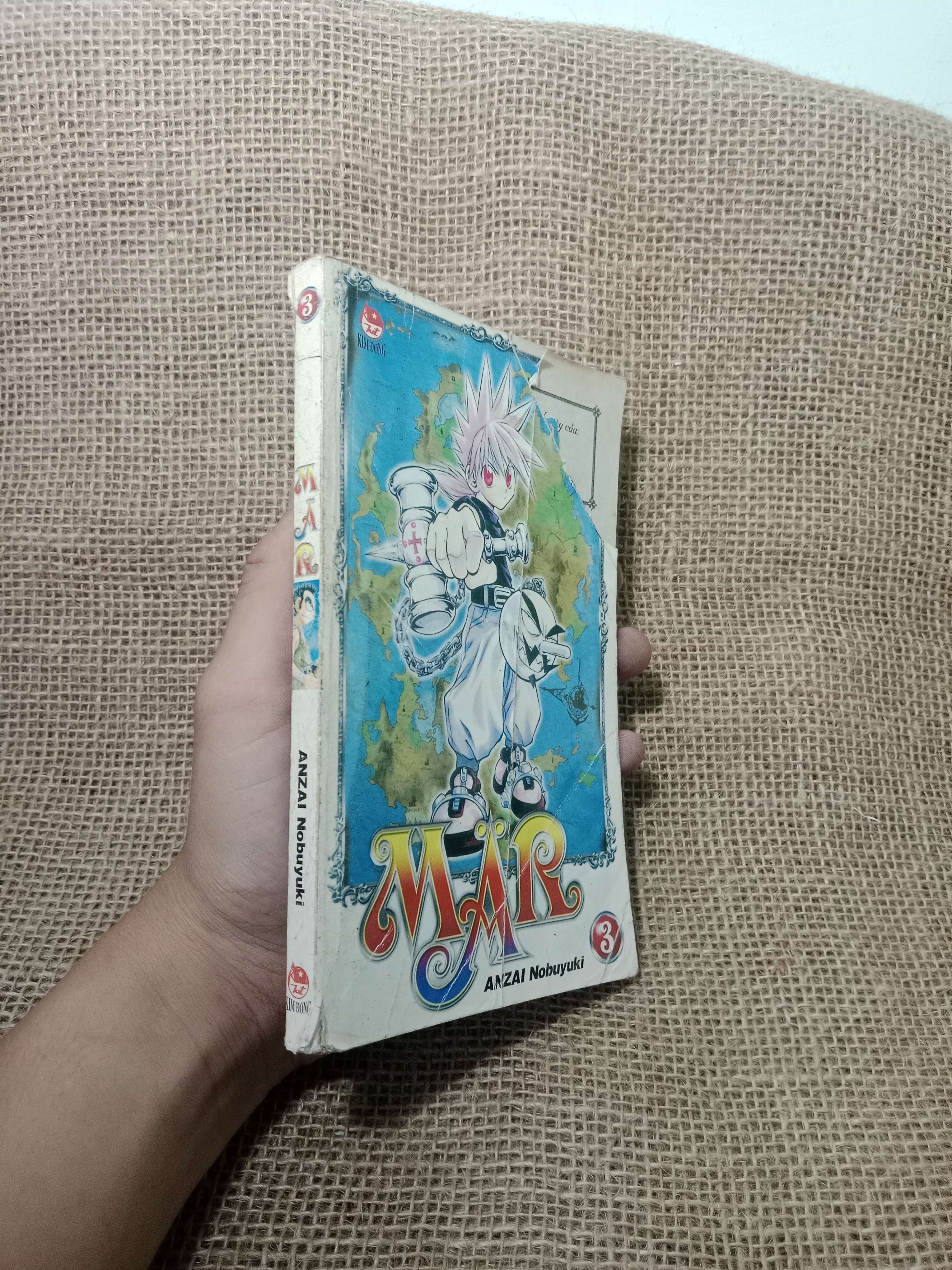 MÄR tập 3 - Anzai Nobuyuki mới 60%, rách bìa, tróc gáy (Truyện tranh ) HLSC
