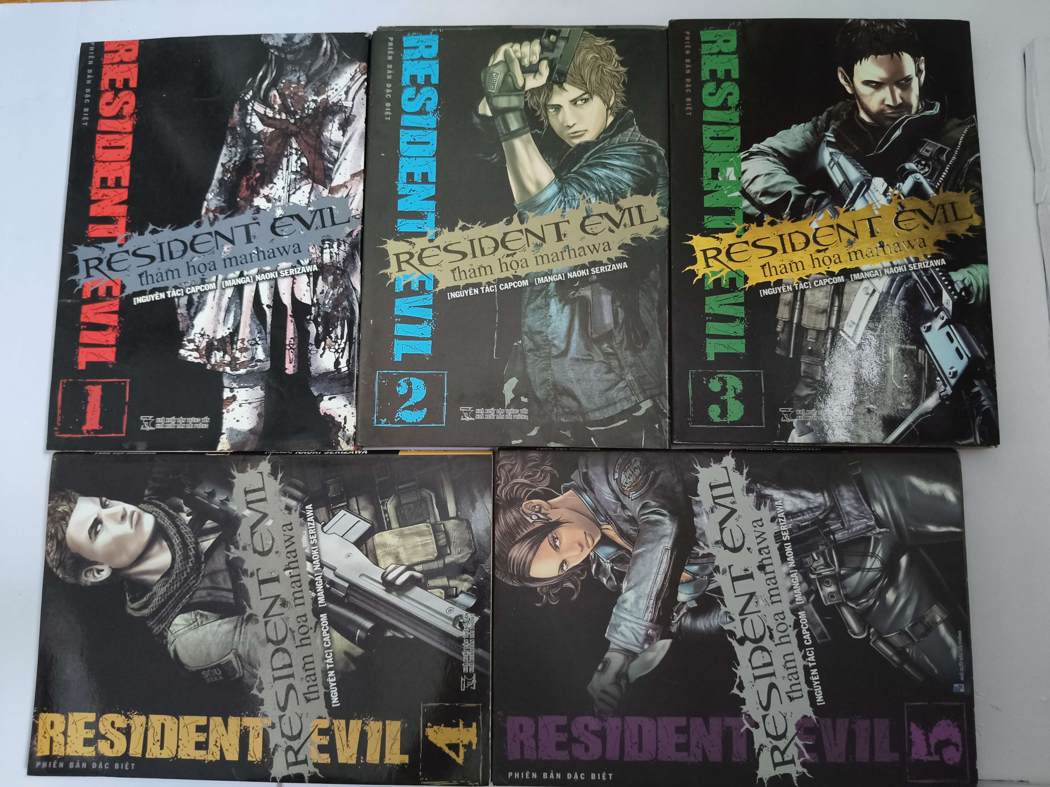 Resident Evil Thảm Họa Marhawa (full bộ 5 tập, tập 1 có ghim) - Xb 2012 (Truyện tranh ) ANTQ