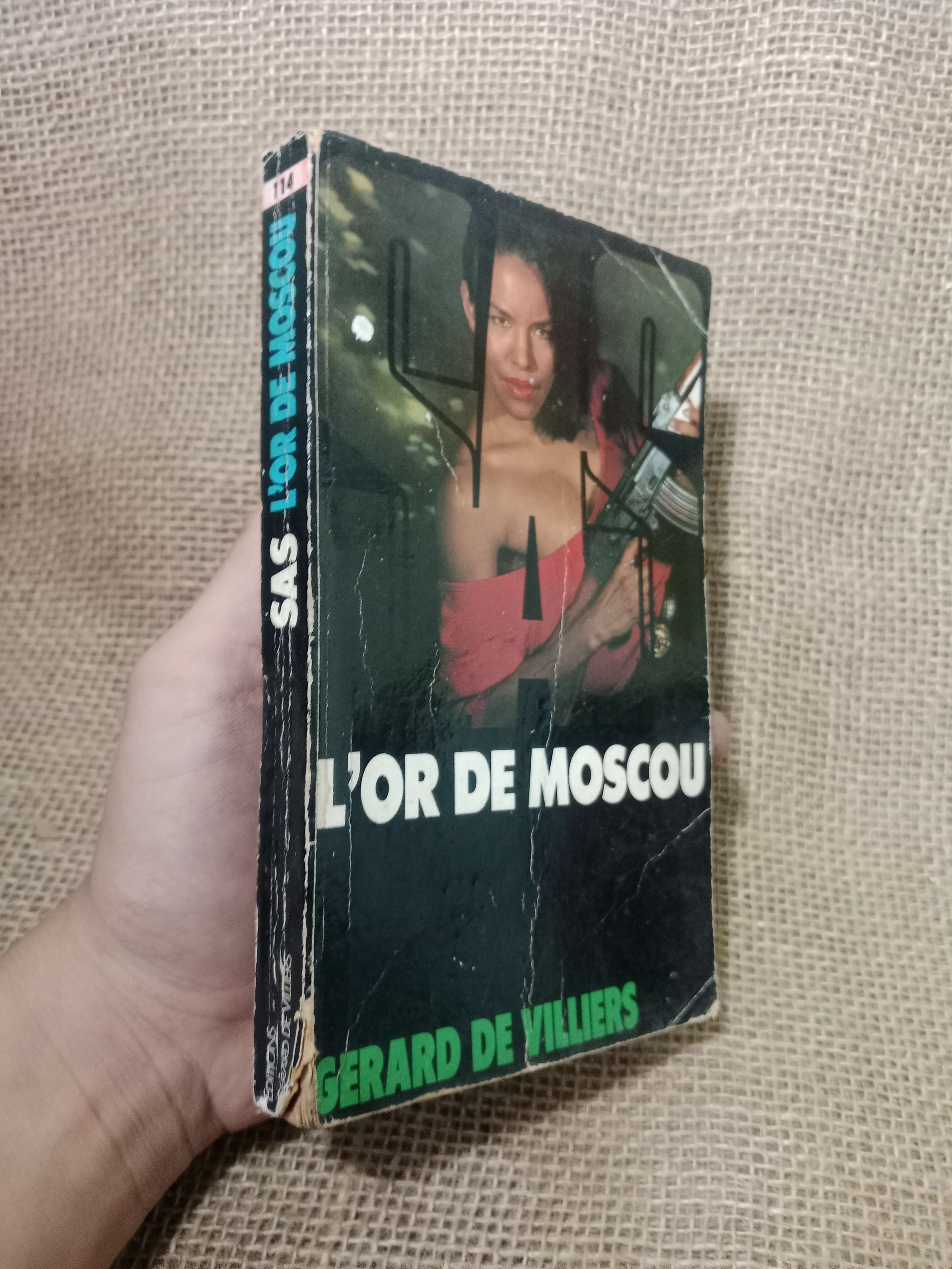 SAS L'or de moscou - Gerard De Villiers 1994 mới 70%, tróc gáy (Sách ngoại) HLSC