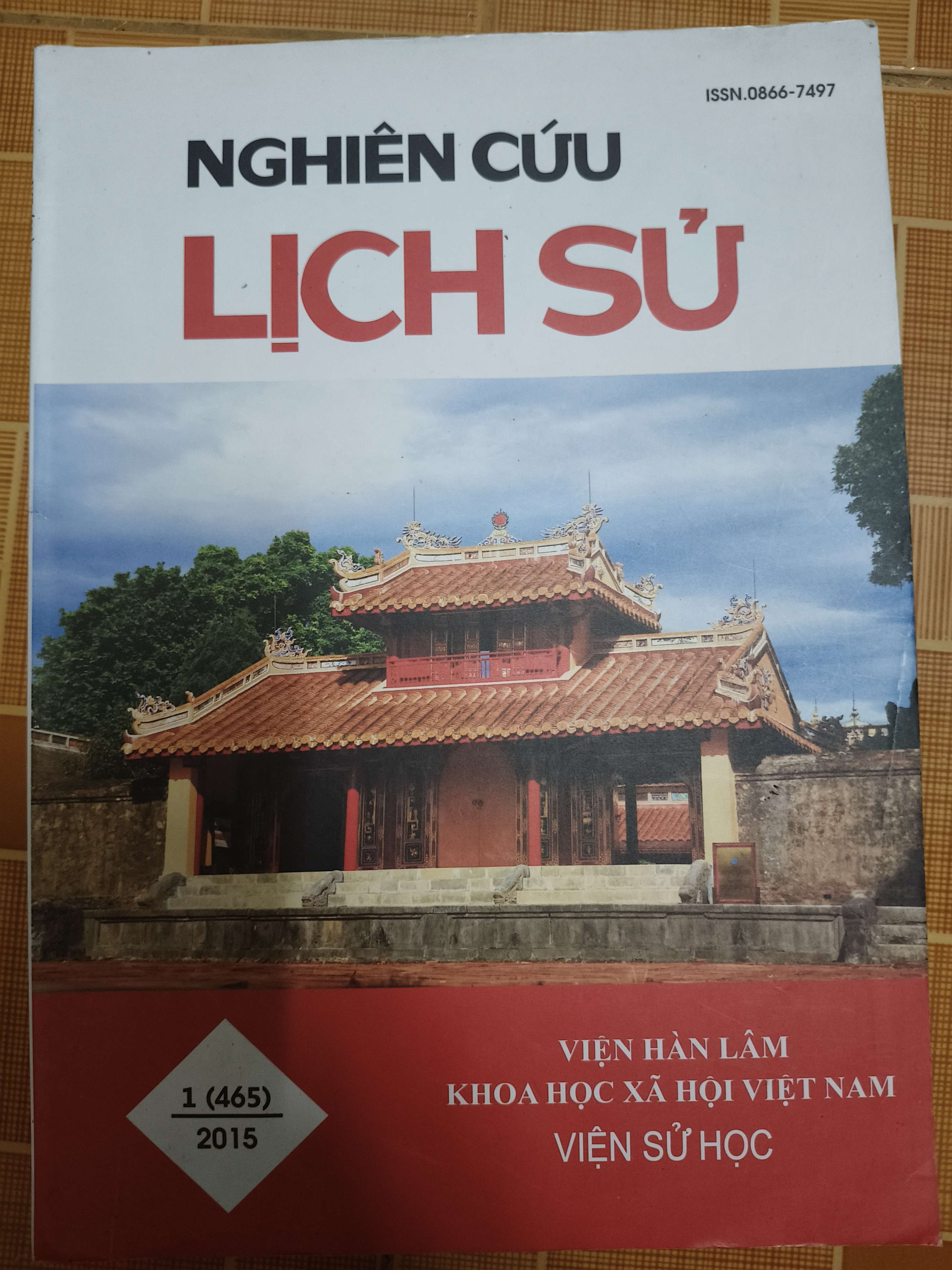 Nghiên cứu lịch sử 1 (465)/2015 - 79 trang - Kt 19 x 26.5 (Sách lịch sử - triết học) ANTQ