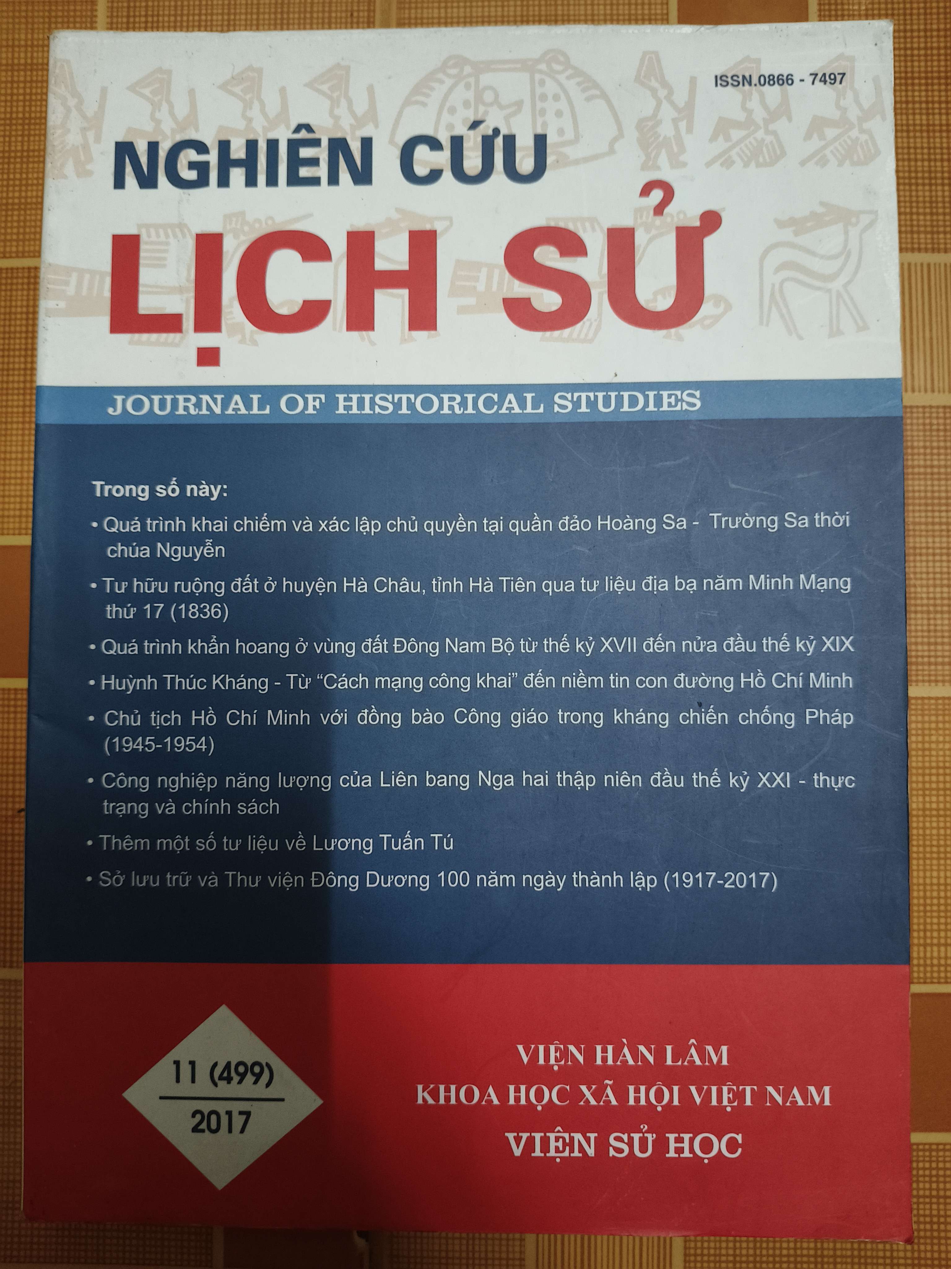 Nghiên cứu lịch sử 11 (499)/2017 - 84 trang - Kt 19 x 26.5 (Sách lịch sử - triết học) ANTQ