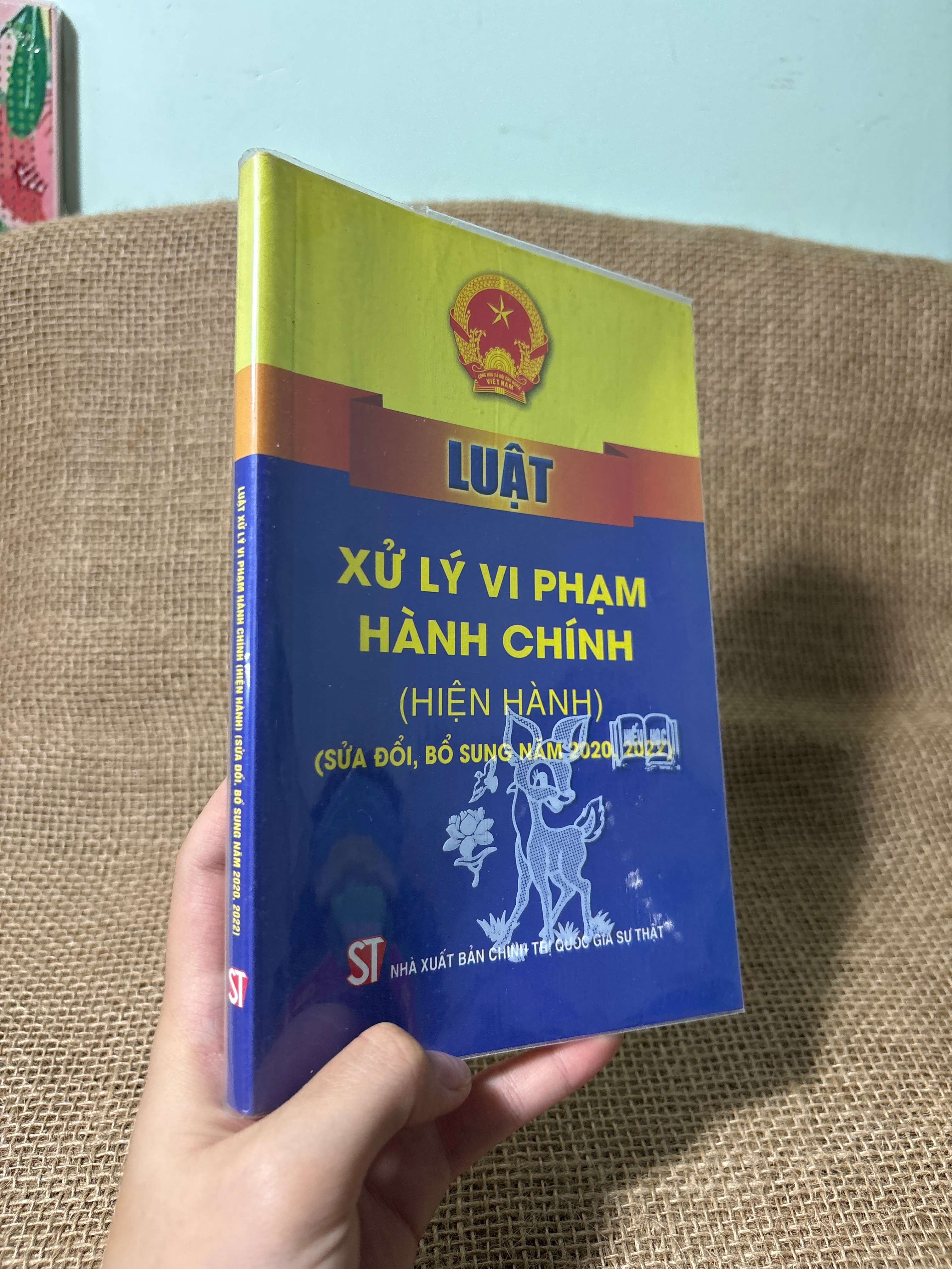Luật xử lý vi phạm hành chính (hiện hành) (sửa đổi, bổ sung năm 2020, 2022) 2023 mới 80% (Sách chính trị - pháp lý) HLSC
