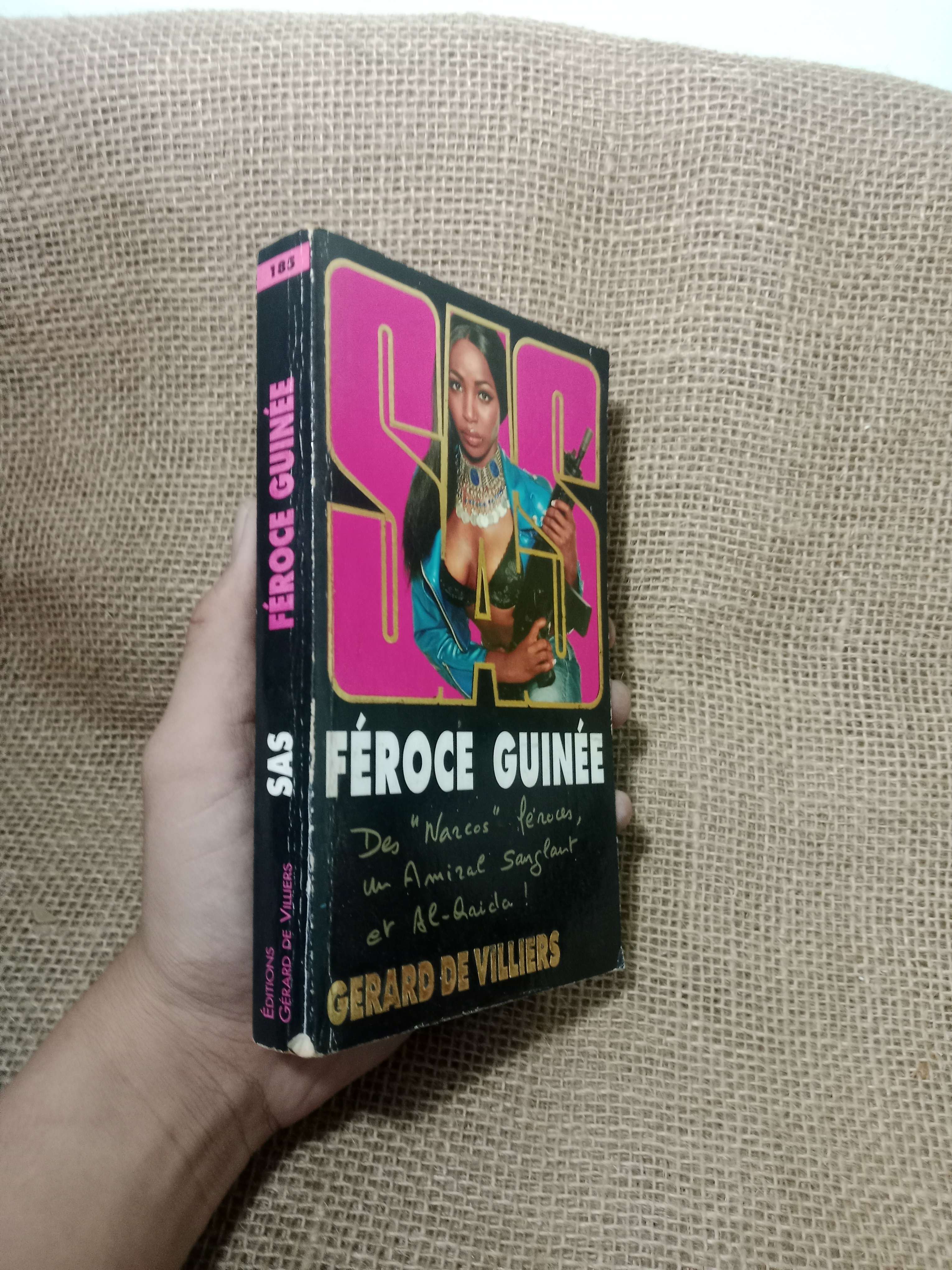 SAS Feroce Guinee - Gerard De Villiers 2010 mới 70%, tróc gáy (Sách ngoại) HLSC