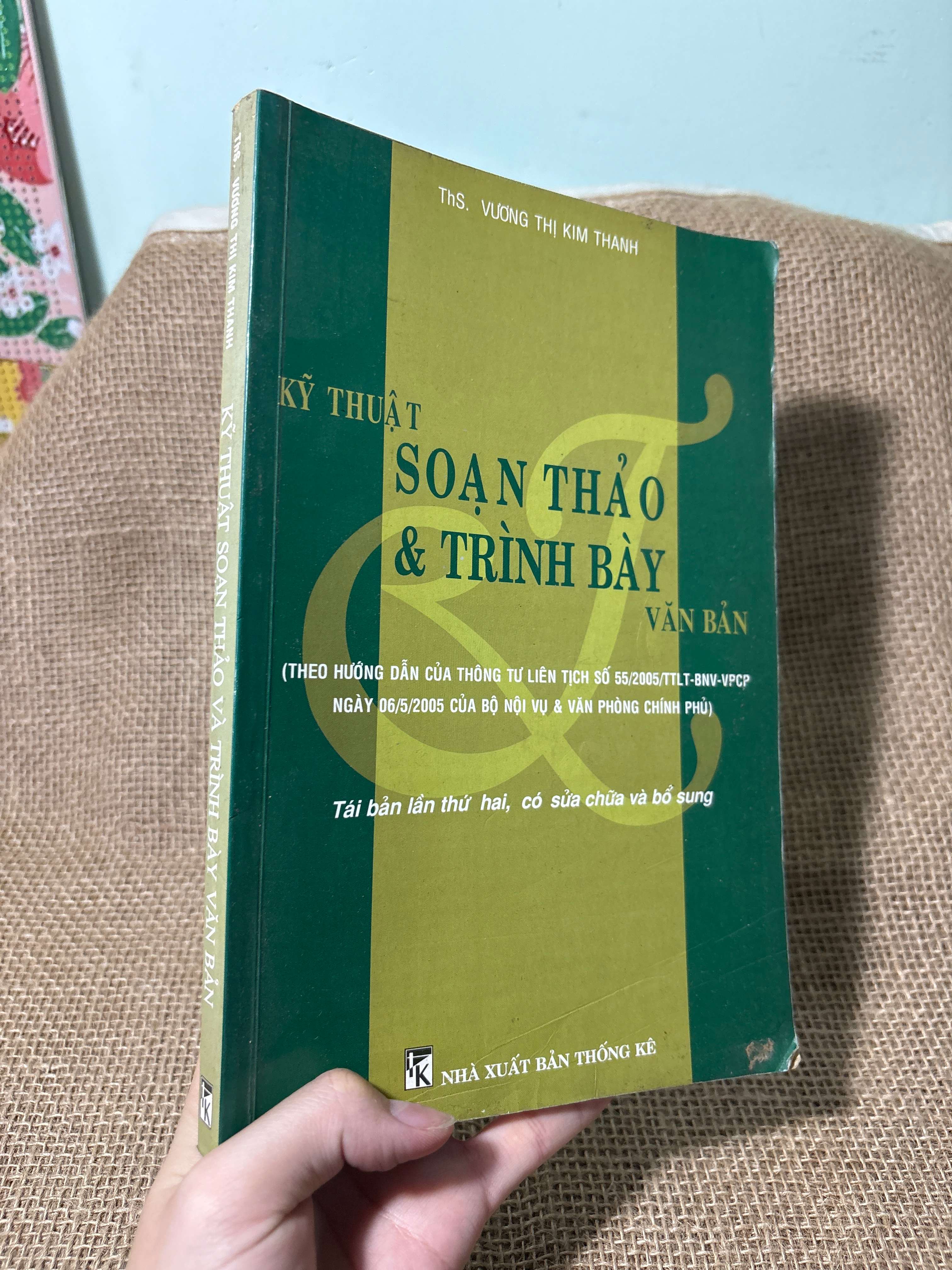 Kỹ thuật soạn thảo & trình bày văn bản - Vương Thị Kim Thanh 2008 mới 80% (Sách kiến thức tổng hợp) HLSC