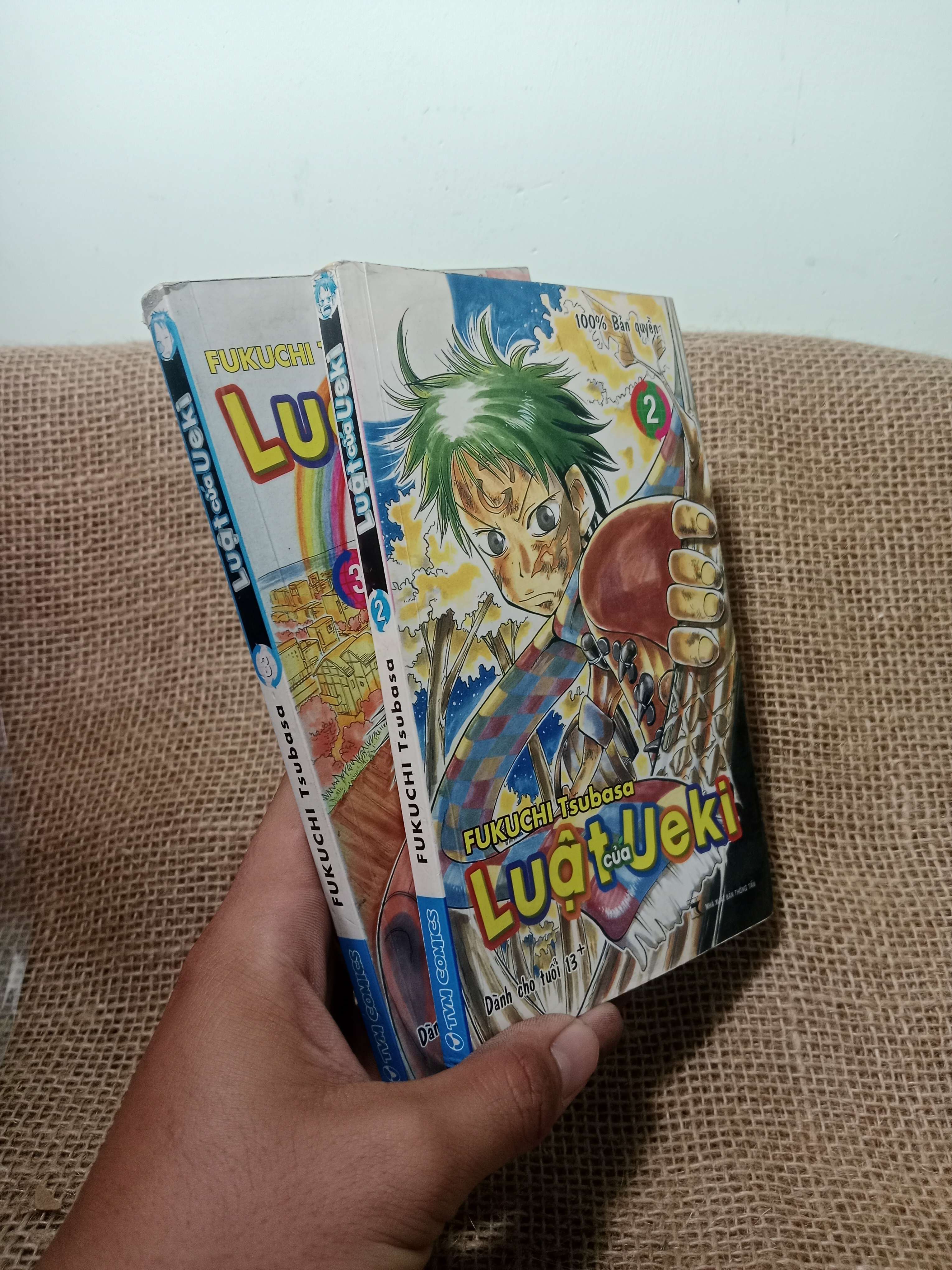 2 cuốn Luật của Ueki (tập 2,3) - Fukuchi Tsubasa 2007 mới 70%, tróc gáy (Truyện tranh ) HLSC