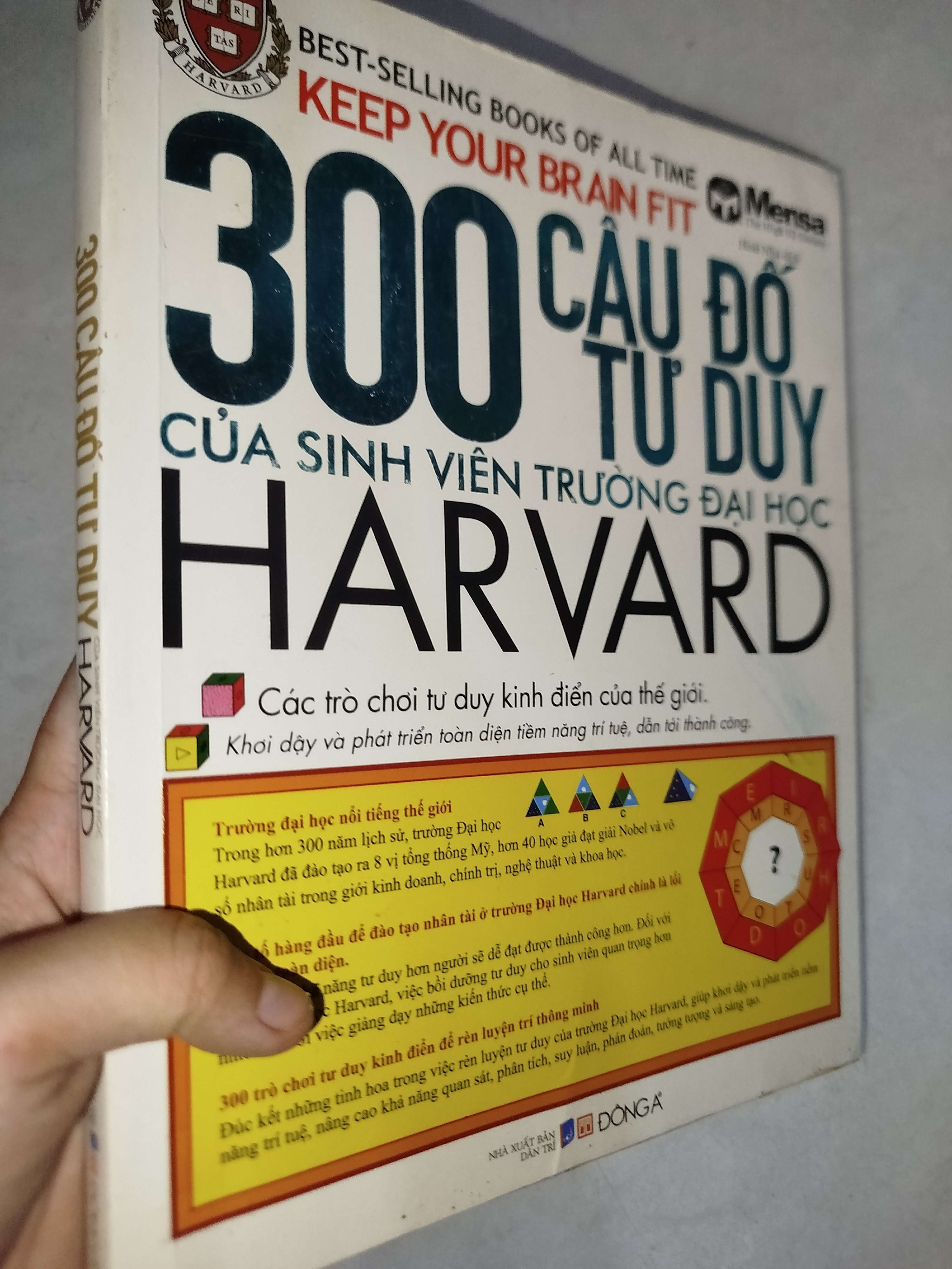 300 câu đố tư duy của sinh viên trường đại học Harvard 2017 (Sách kỹ năng) Mới 80% GZB
