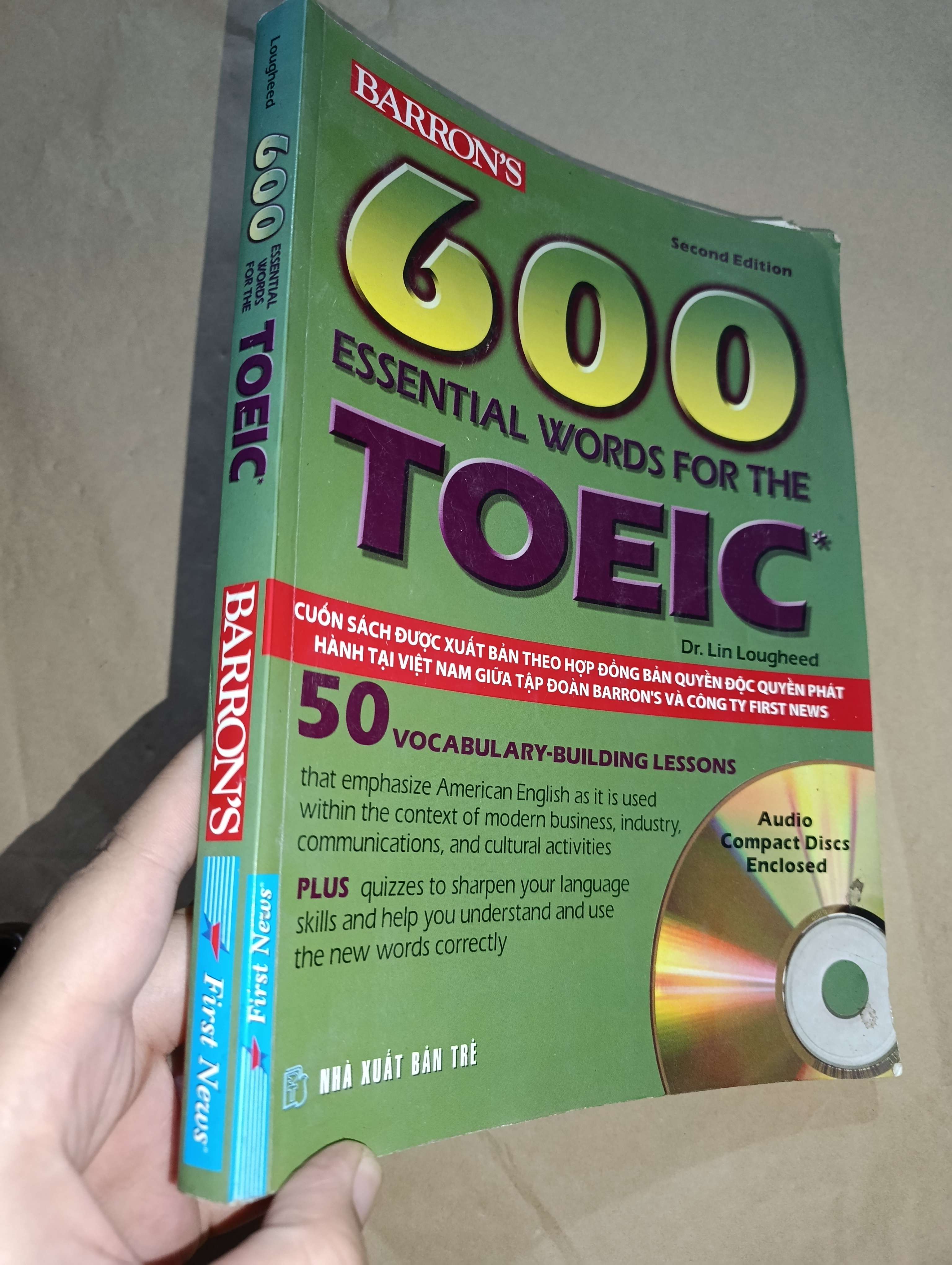 600 essential words for the Toeic - Dr. Lin Lougheed 2008 (Sách tự học tiếng Anh) Mới 80% GZB