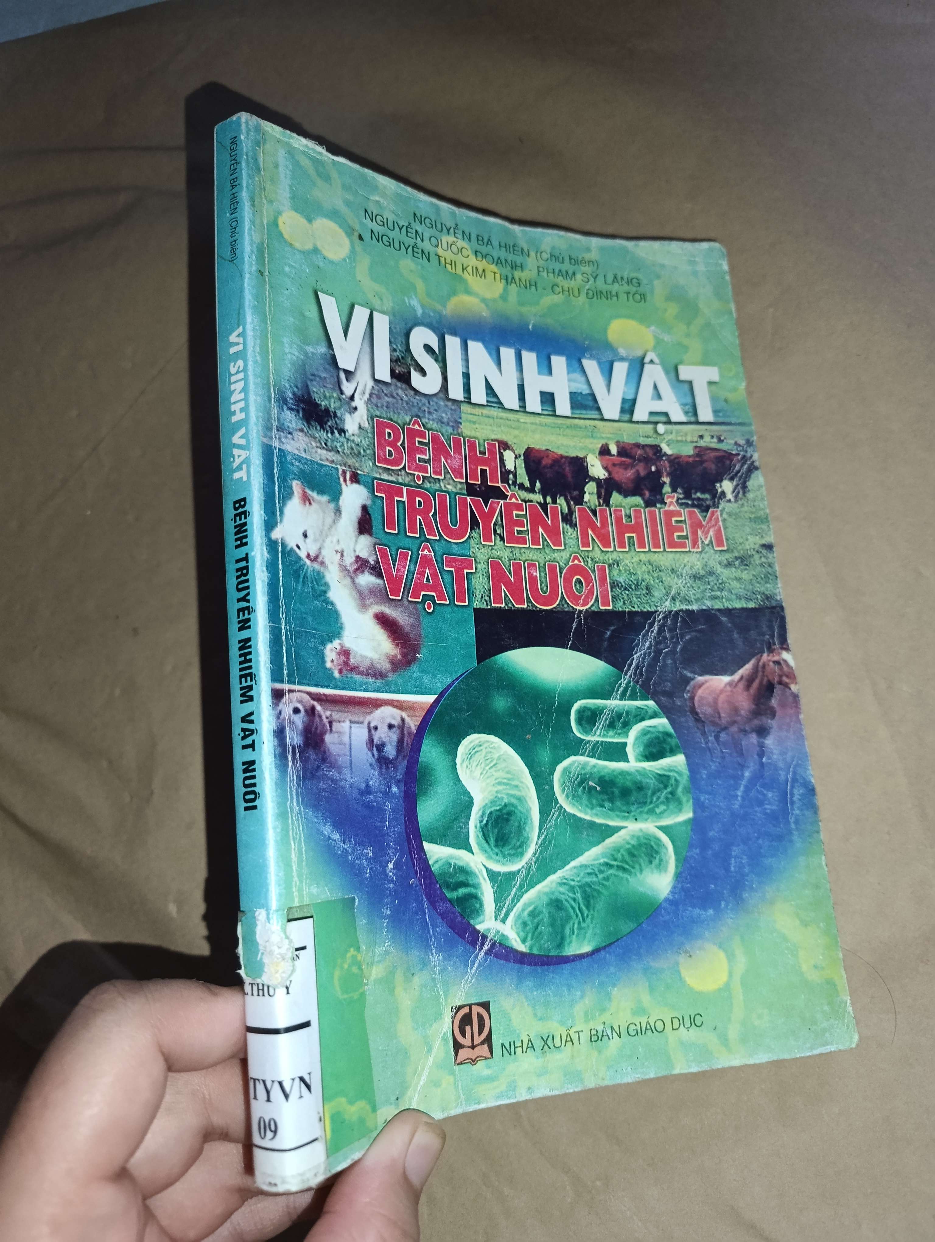 Vi sinh vật bệnh truyền nhiễm vật nuôi - Nguyễn Bá Hiên 2008 (Sách Y học - Sức khỏe - Thể thao) Mới 80% GZB