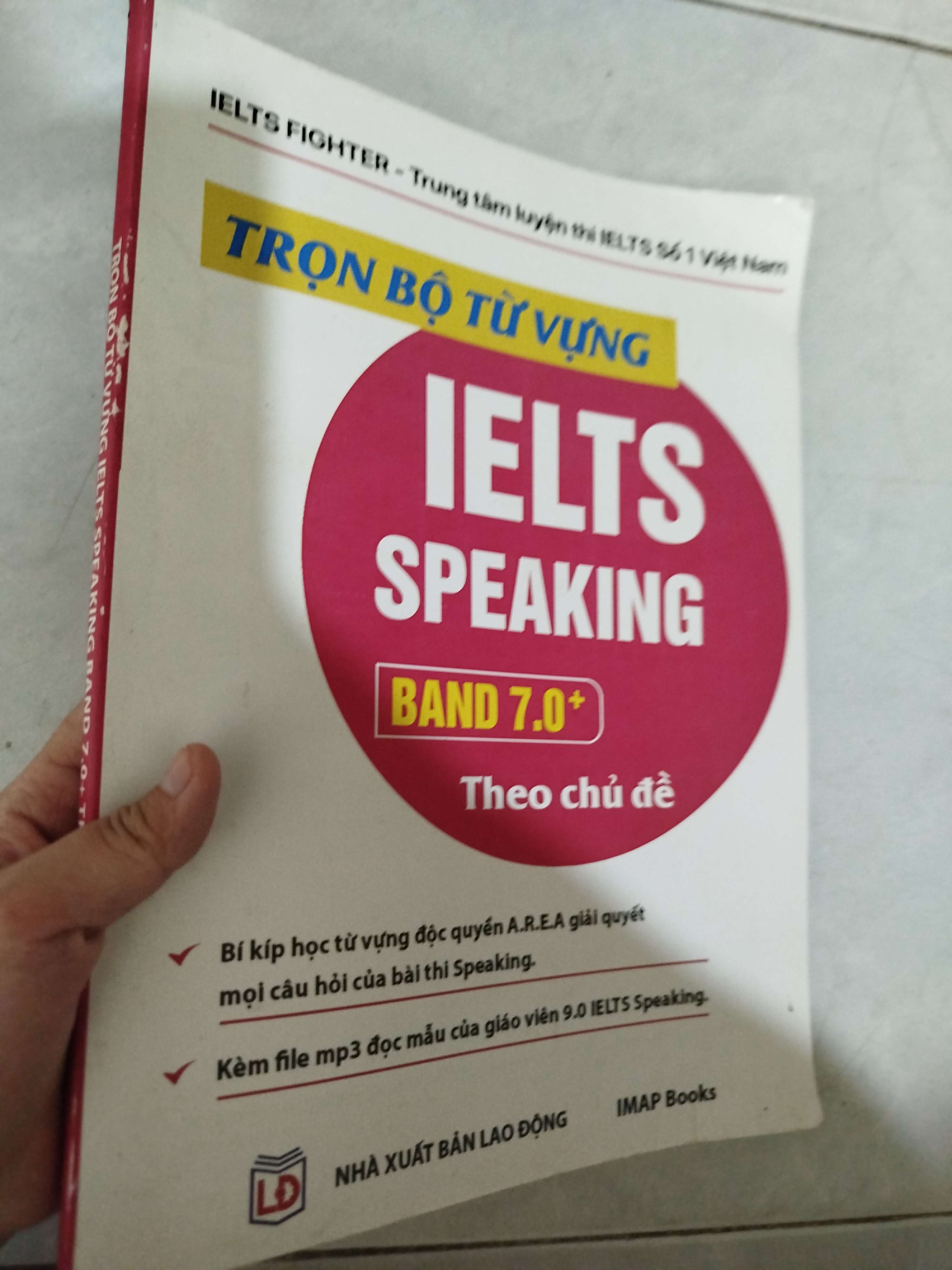 Trọn bộ từ vựng Ielts speaking band 7.0 theo chủ đề 2024 (Sách tự học tiếng Anh) Mới 80% GZB
