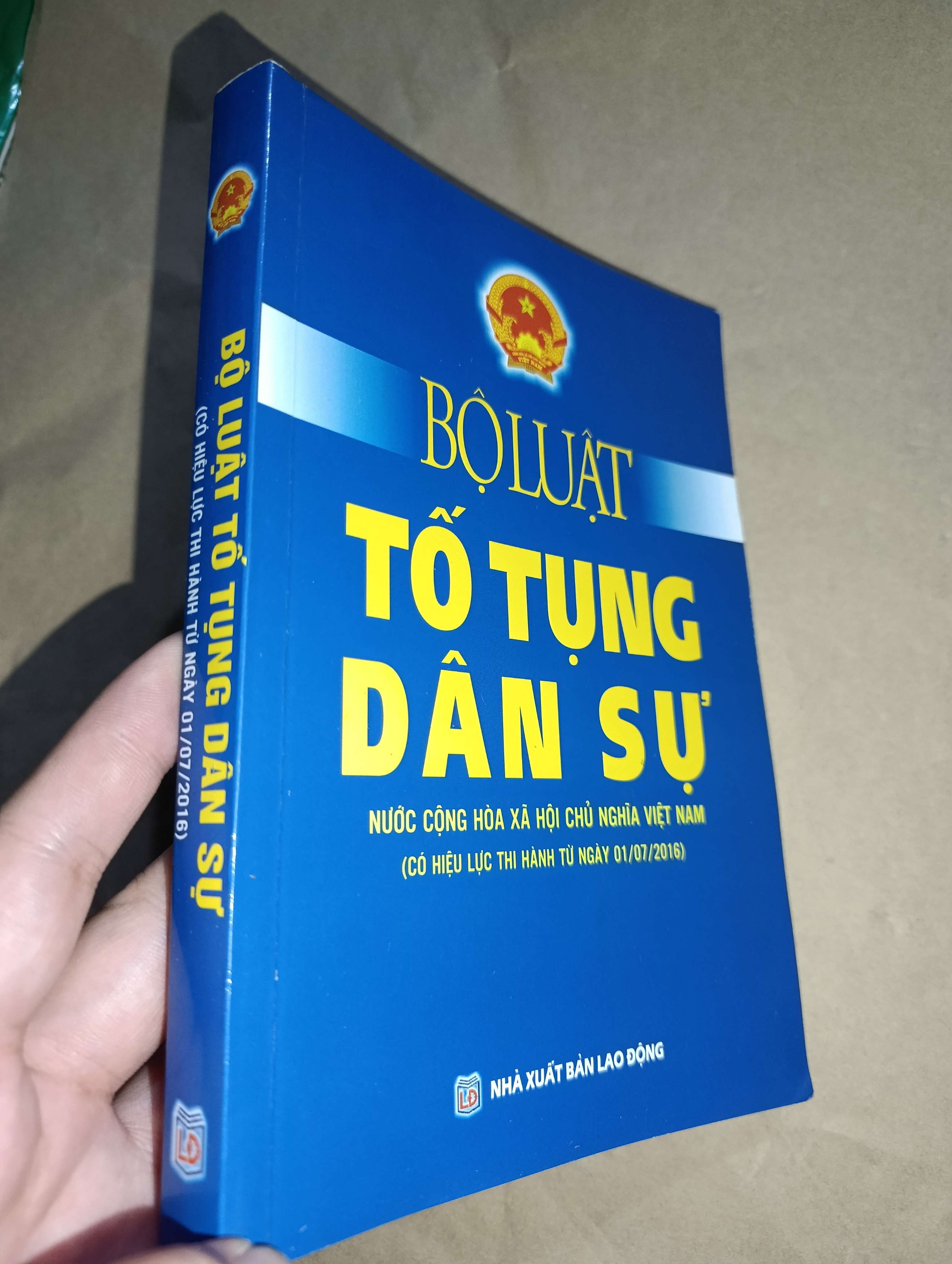 Bộ luật tố tụng dân sự (có hiệu lực thi hành từ ngày 01/07/2016) 2018 (Sách chính trị - pháp lý) Mới 80% GZB