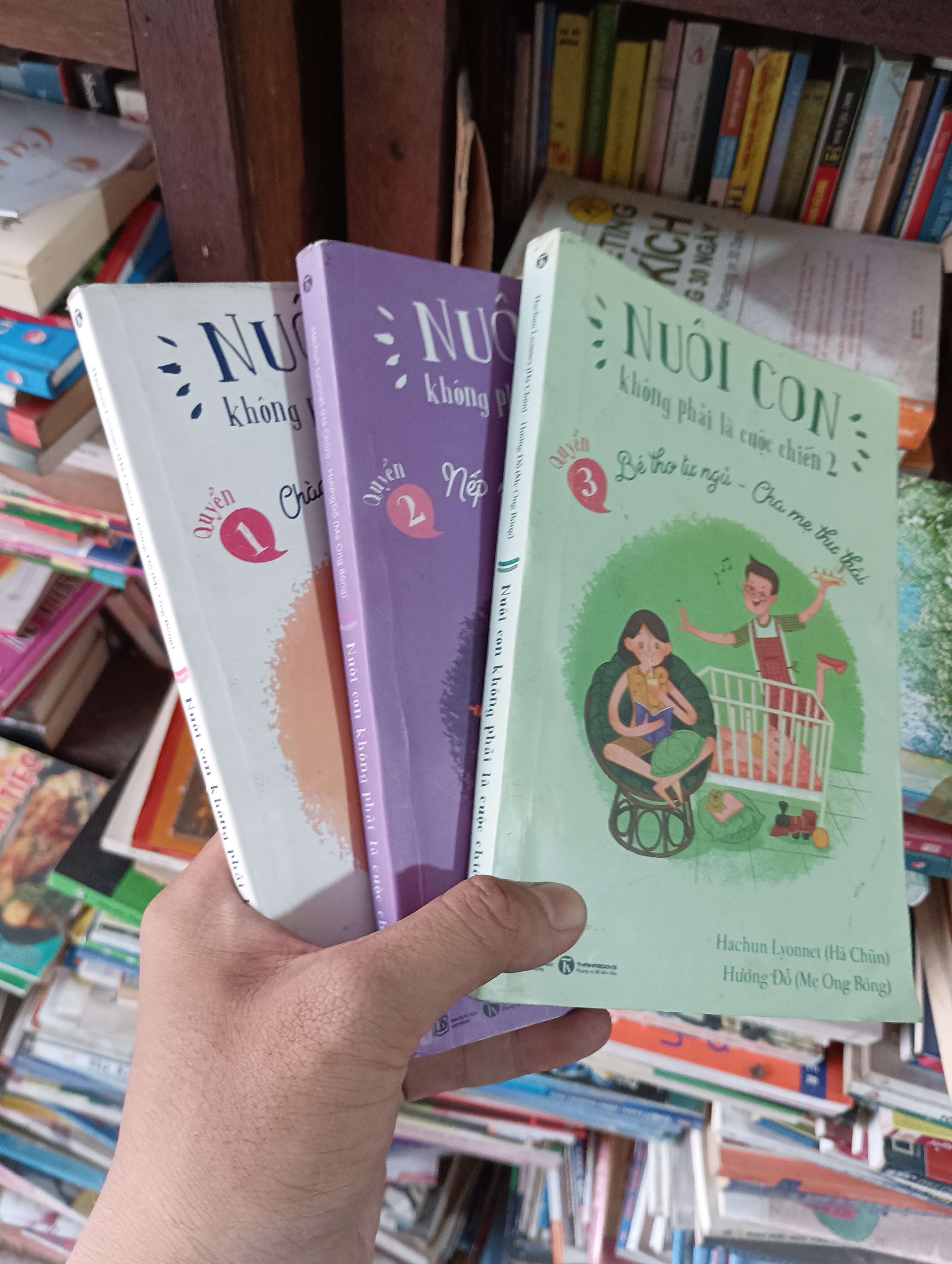 Nuôi Con Không Phải Là Cuộc Chiến 2 (3 Quyển) - Hachun Lyonnet (Hà Chũn) & Hường Đỗ (Mẹ Ong Bông) 2019 Sách in Mới 80% (Sách làm cha mẹ) OKBK1T2
