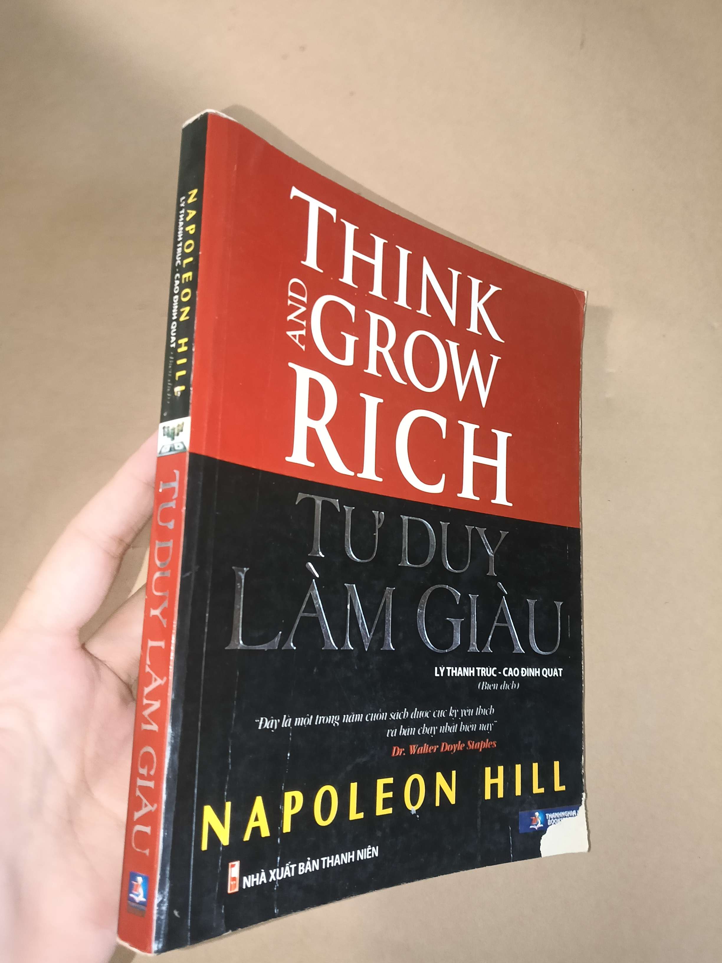 Tư duy làm giàu - Napoleon Hill 2019 mới 70% tróc gáy, tróc bìa (Sách kỹ năng) GZB