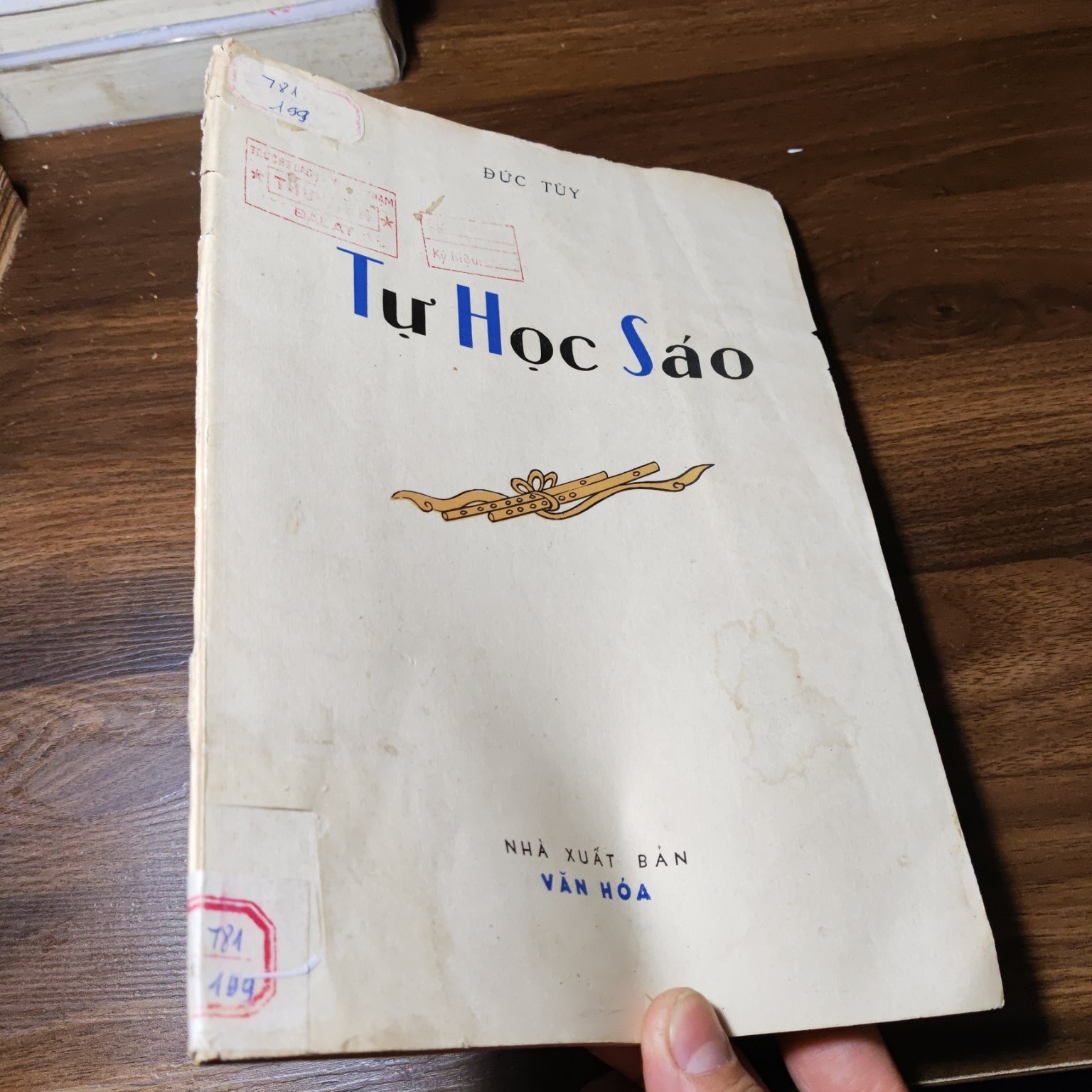 Tự học sáo - Đức Tùy 1973 mới 70% tróc gáy, có chữ, có mộc (Sách giáo khoa - giáo trình) LNTQ