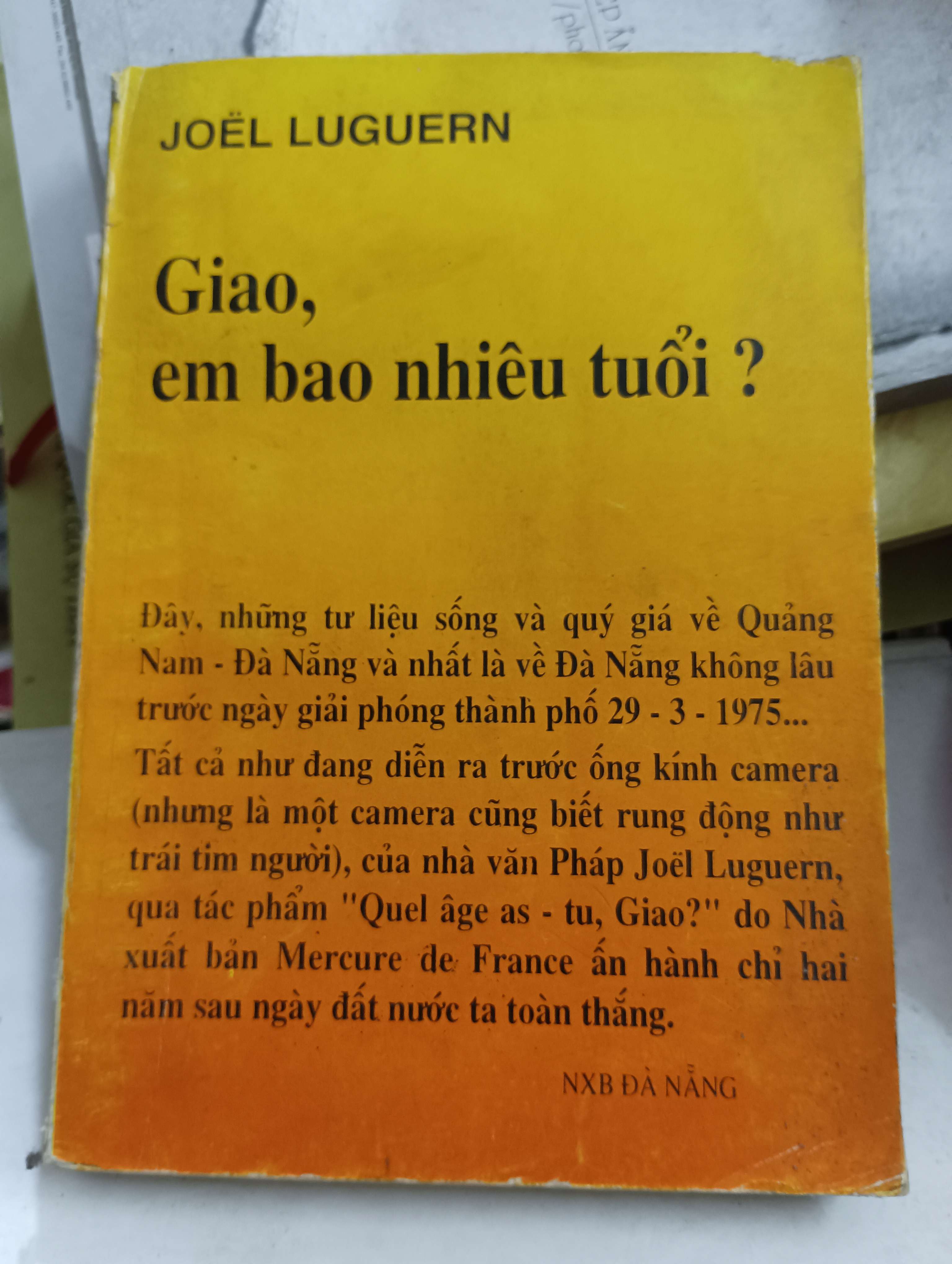 Giao, em bao nhiêu tuổi? - Joël Luguern Mới 80% (Sách văn học) OKB-K8T4