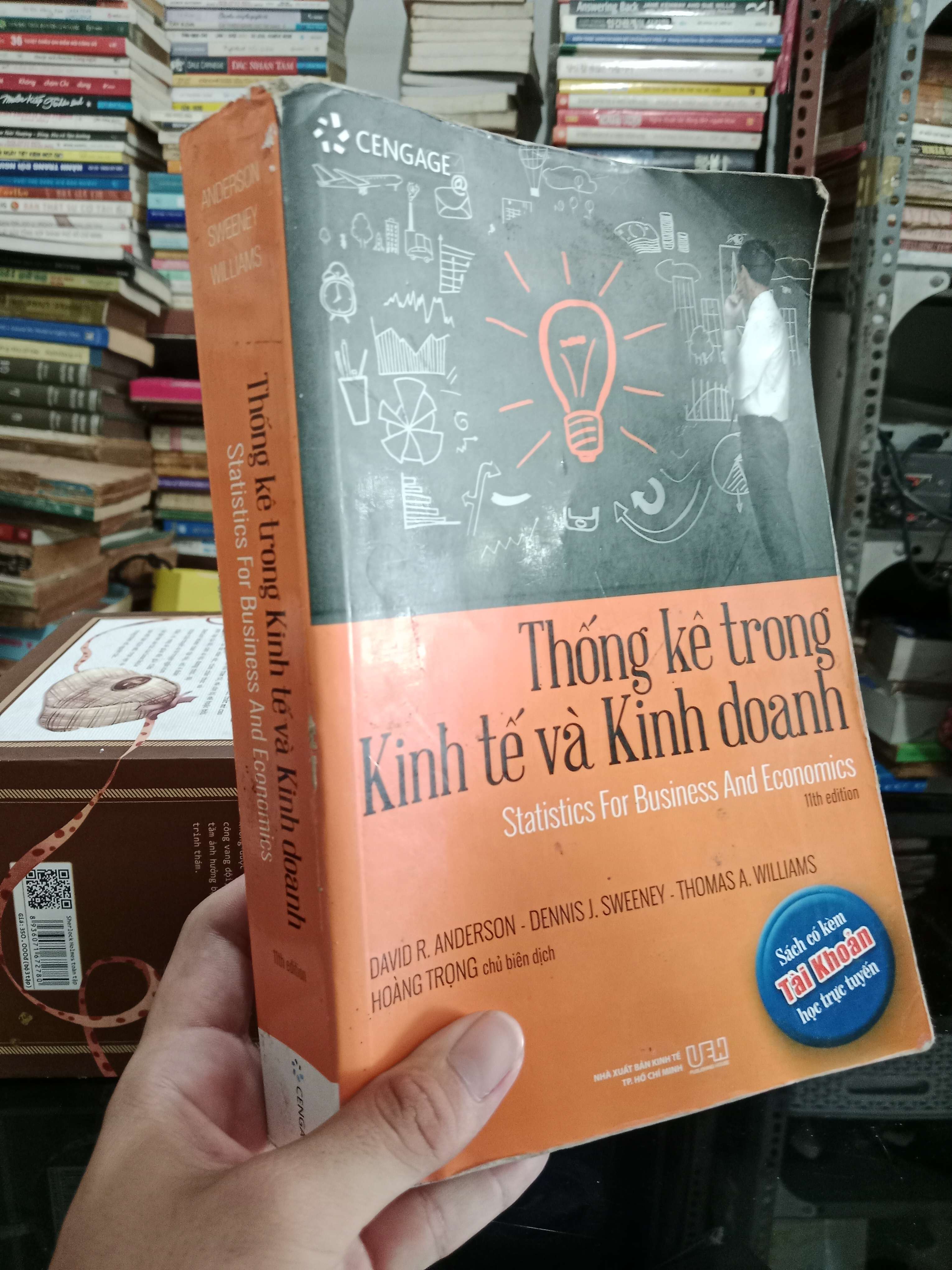 Thống kê trong kinh tế và kinh doanh - David R. Anderson, Dennis J. Sweeney, Thomas A. Williams 2020 mới 70%, highlight, gạch chân (Sách kinh tế - tài chính - chứng khoán) KSX