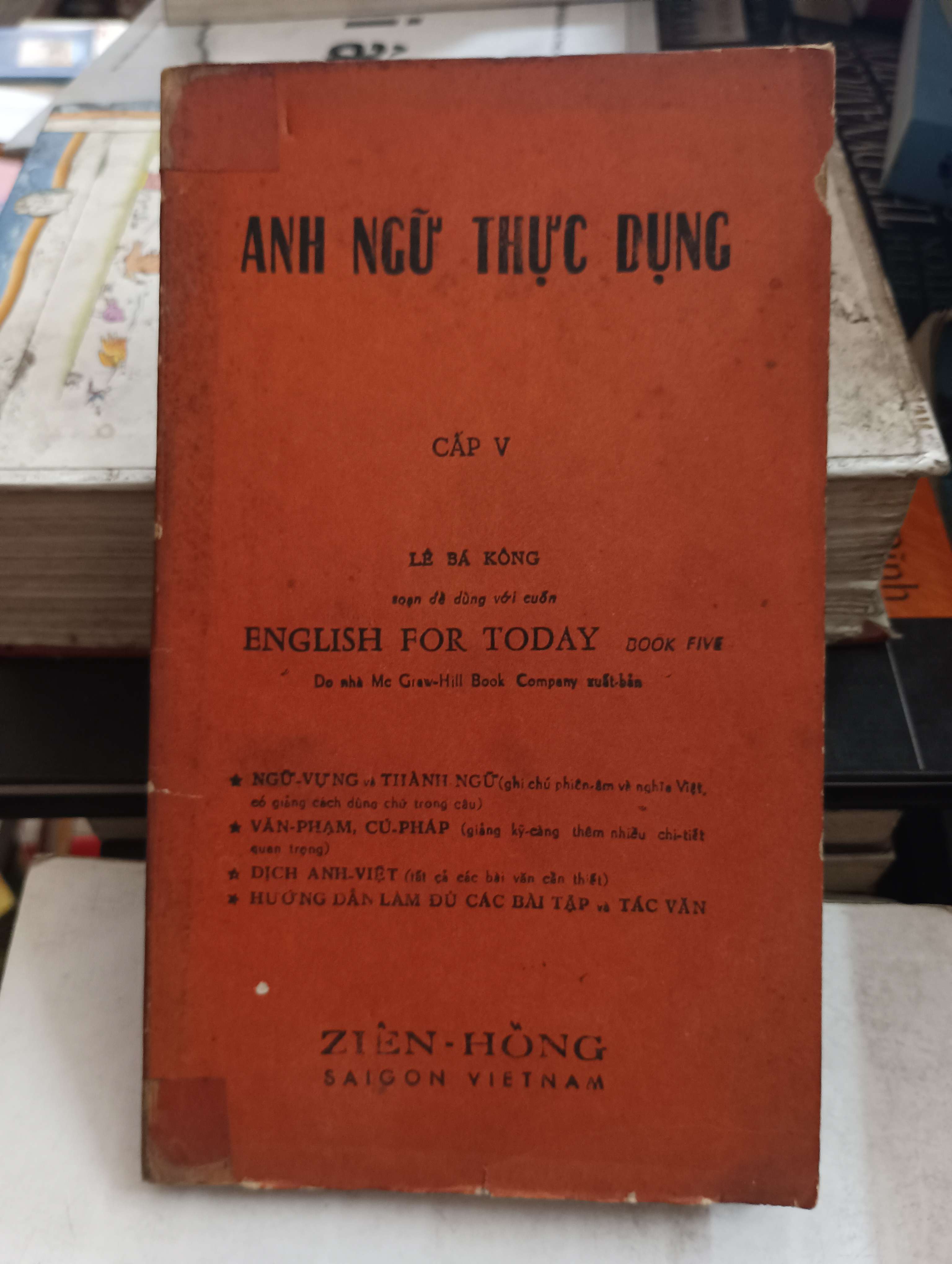 : Anh ngữ thực dụng - Cấp V (soạn để dùng với cuốn English for Today Book Five) Mới 80% (Sách học ngoại ngữ) OKB-K8T4