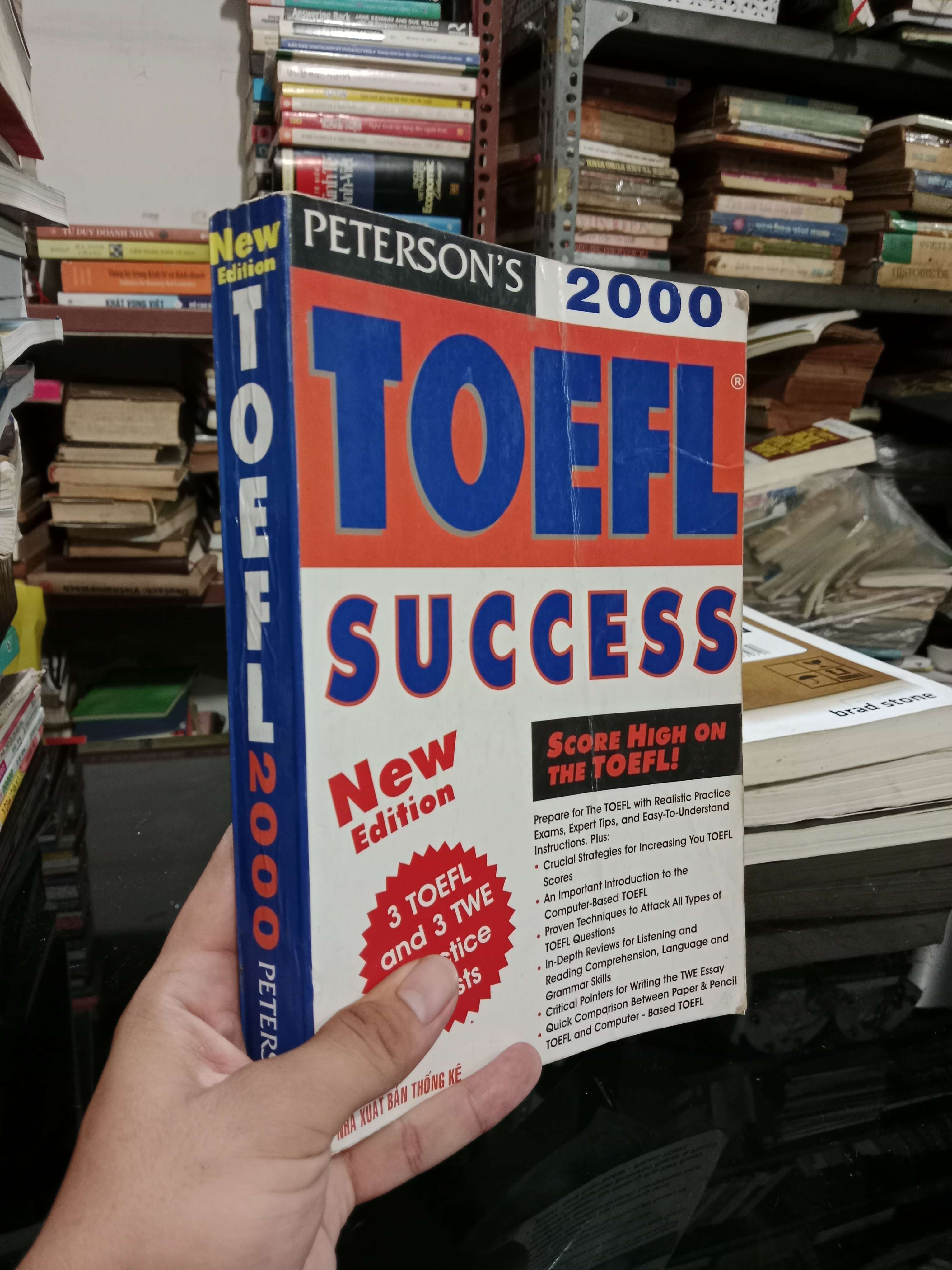 TOEFL 2000 (new Edition) - Peterson's 2002 mới 70%, có chữ (Sách tự học tiếng Anh) KSX